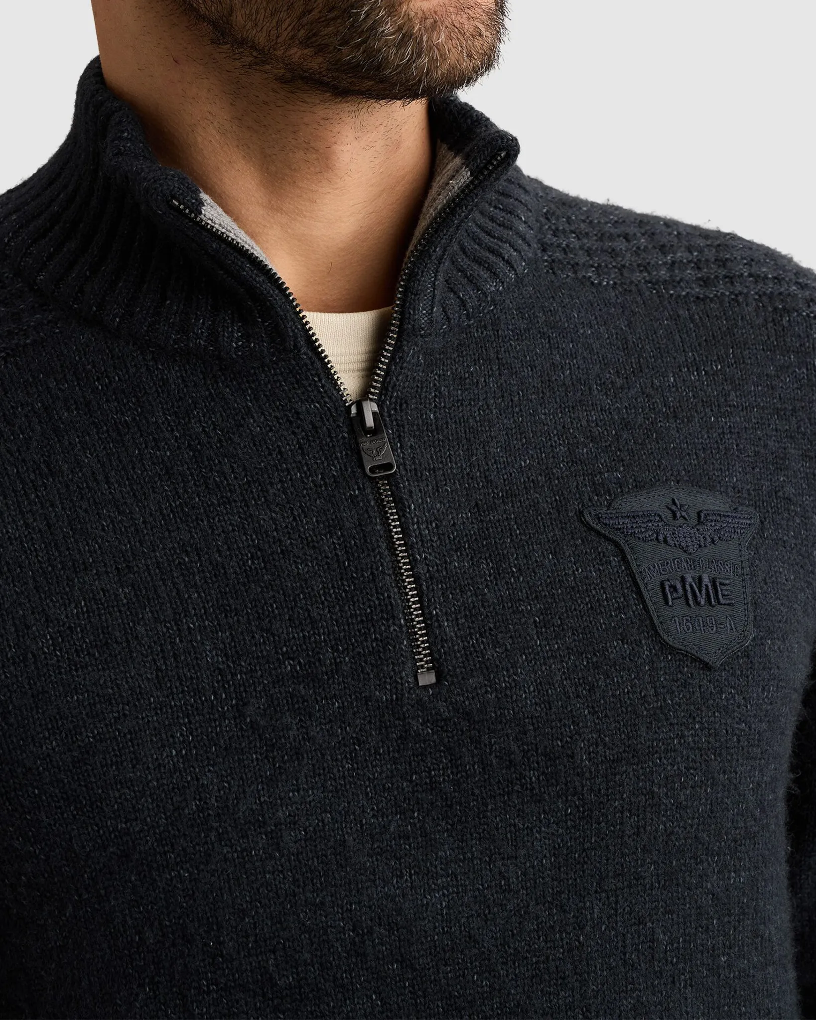 PME Legend Trui ronde hals Blauw 113242-001-L