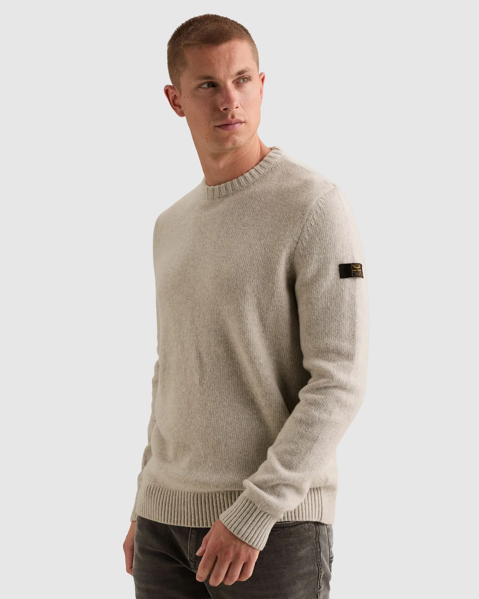 PME Legend Trui ronde hals Wit 113276-001-L
