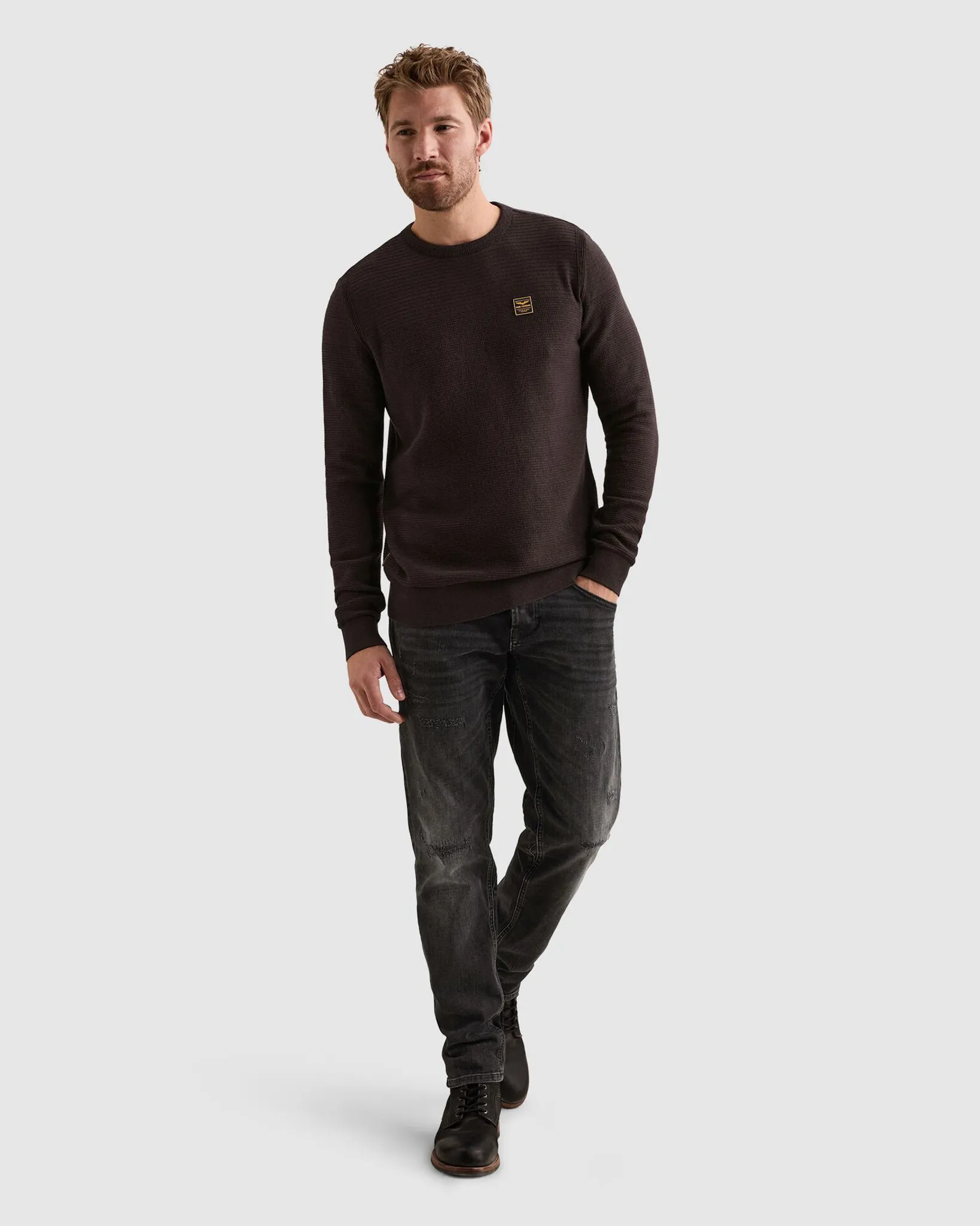 PME Legend Trui ronde hals Paars 113282-001-L