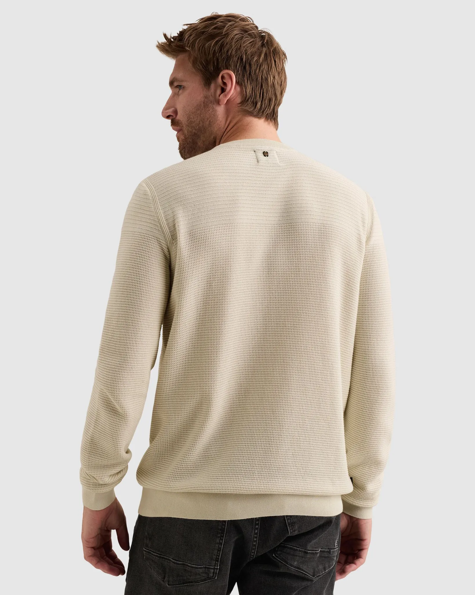 PME Legend Trui ronde hals Wit 113284-001-L