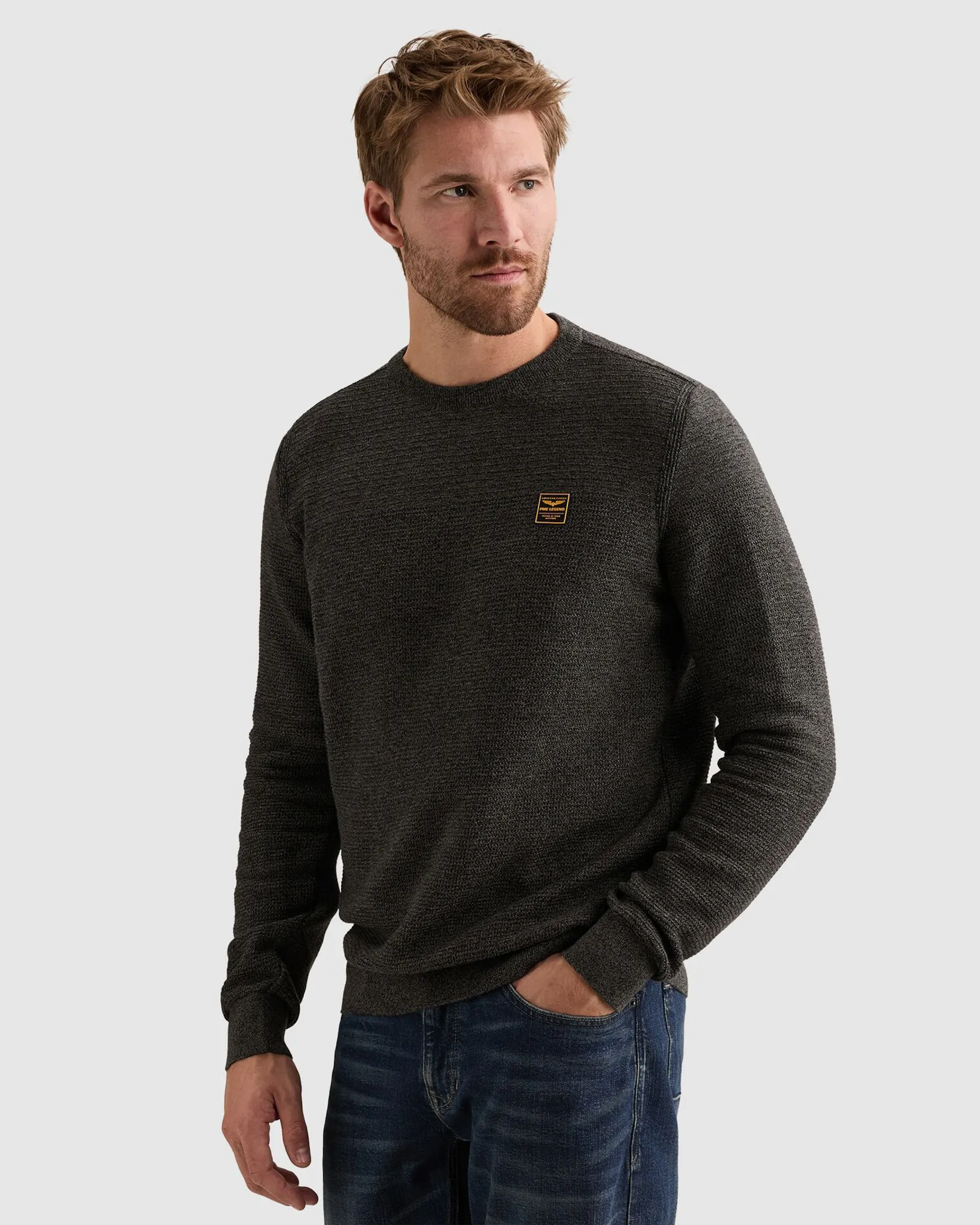 PME Legend Trui ronde hals Zwart 113285-001-L