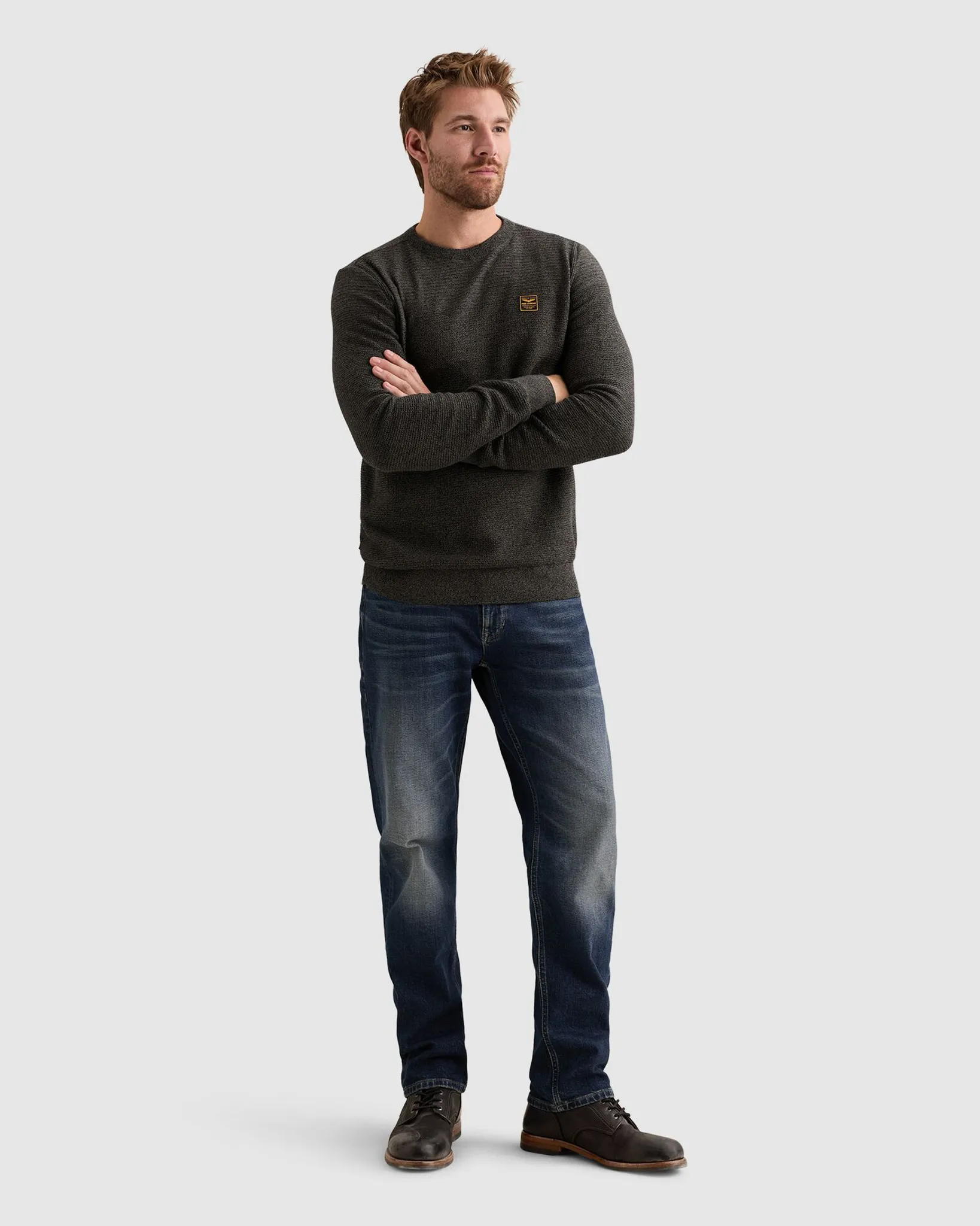 PME Legend Trui ronde hals Zwart 113285-001-L