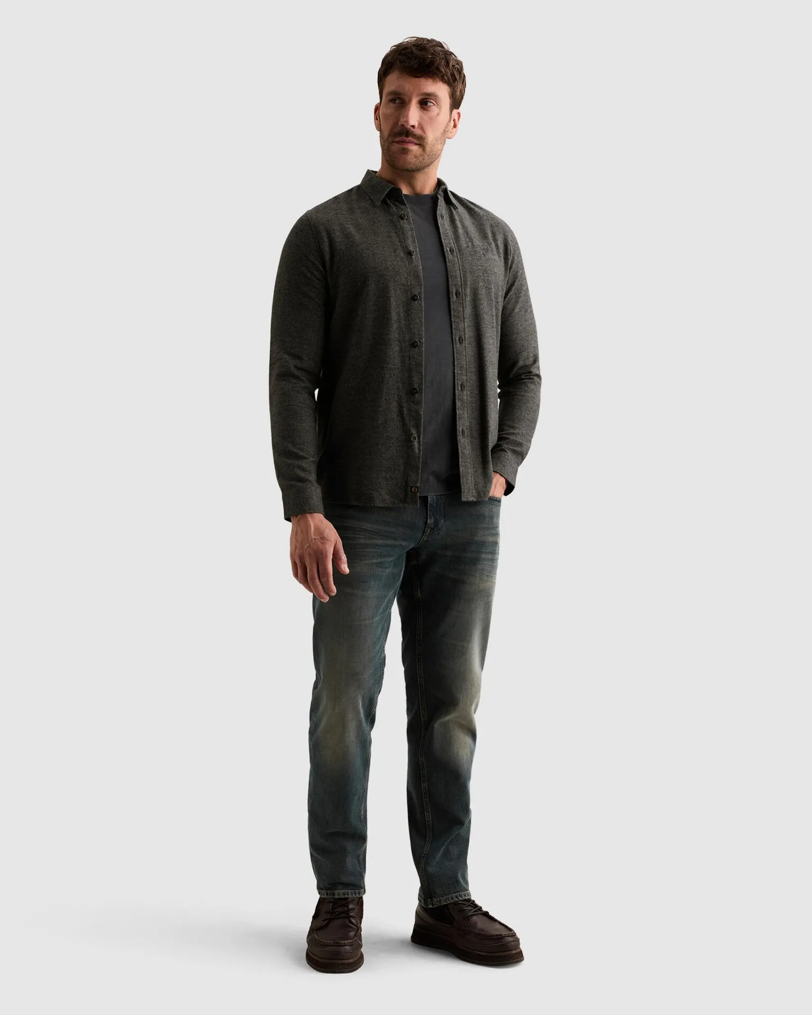 PME Legend Casual overhemd Zwart 113287-001-L