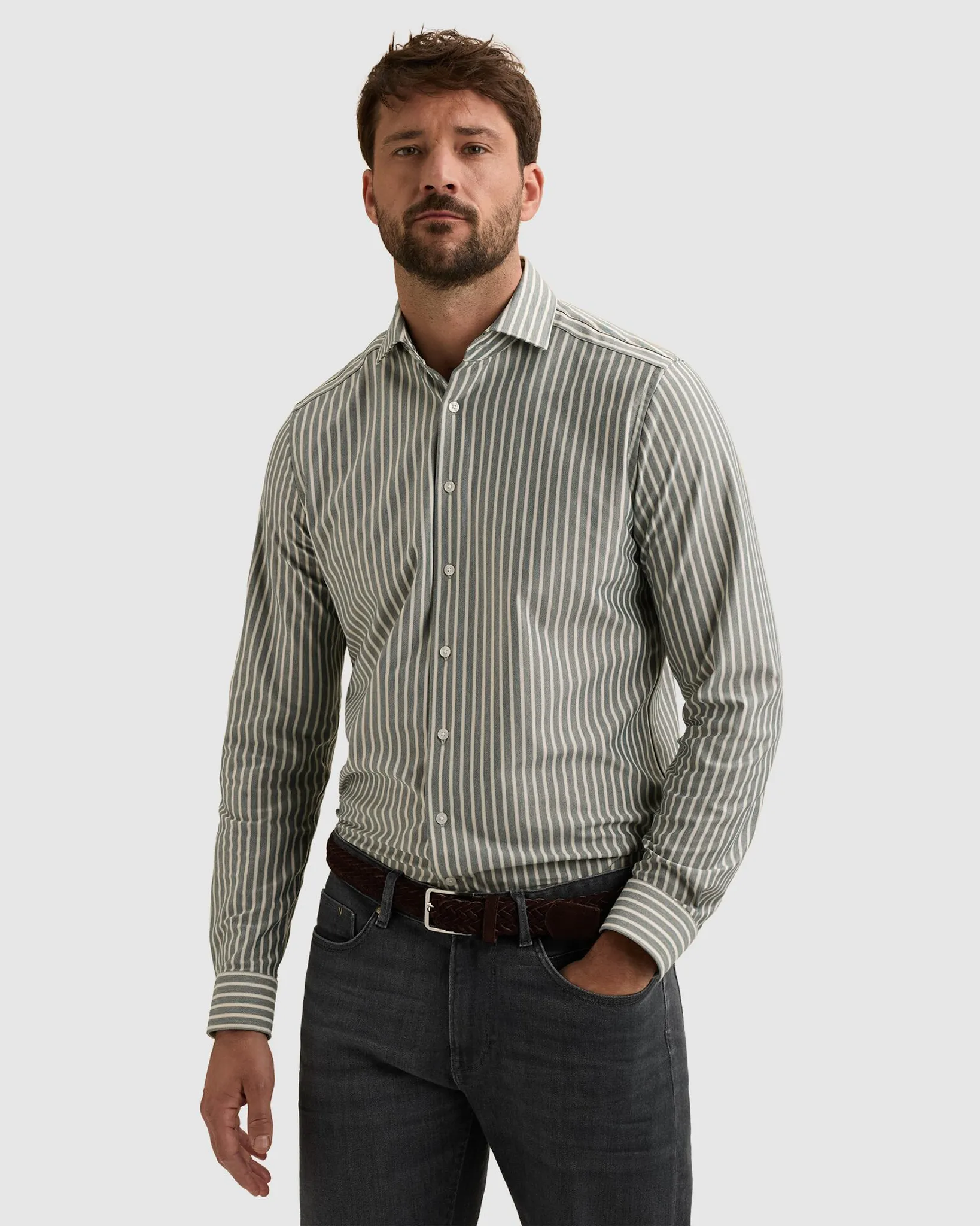 Vanguard Casual overhemd Blauw 113310-001-L