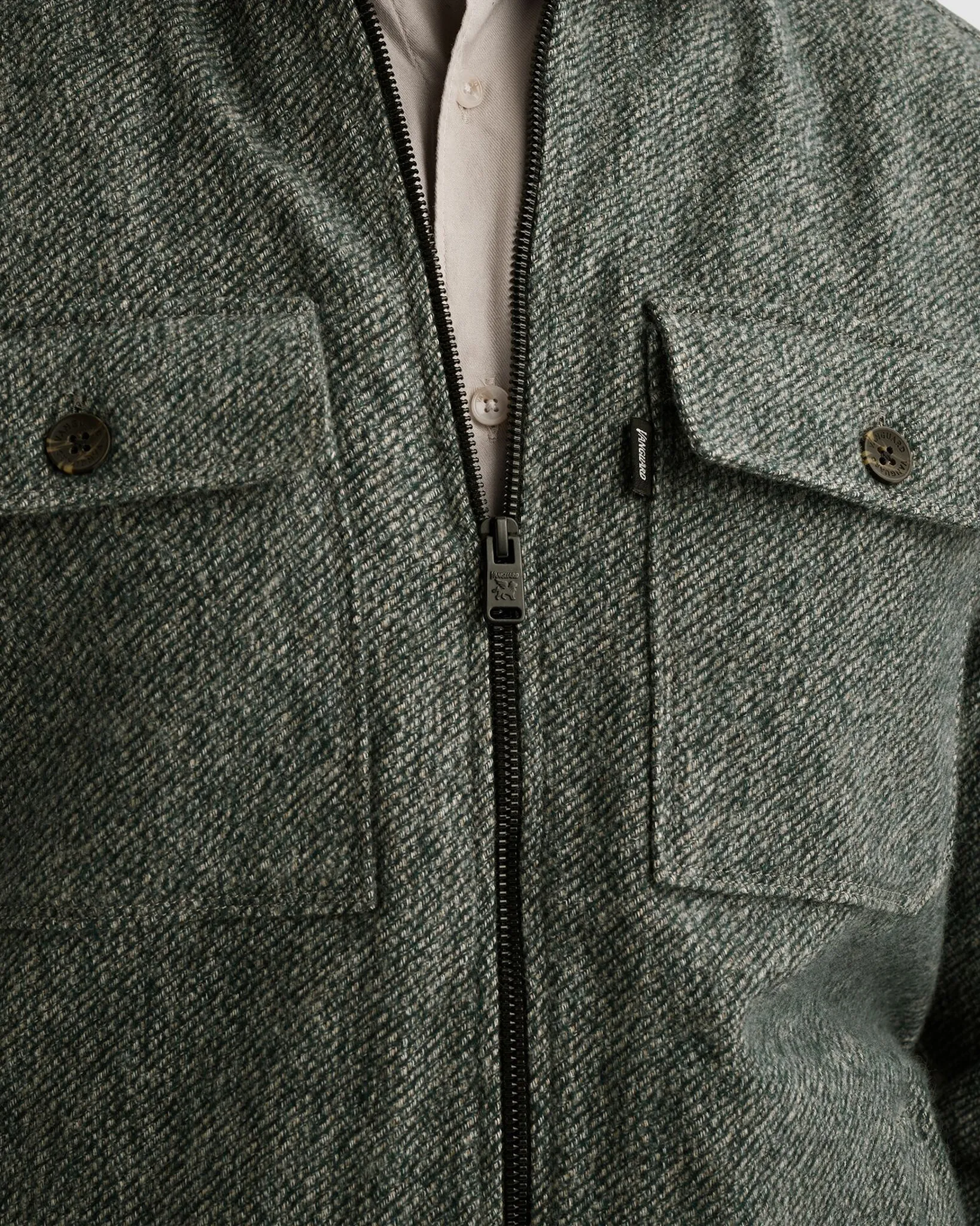 Vanguard Casual overhemd Donker groen 113311-001-L