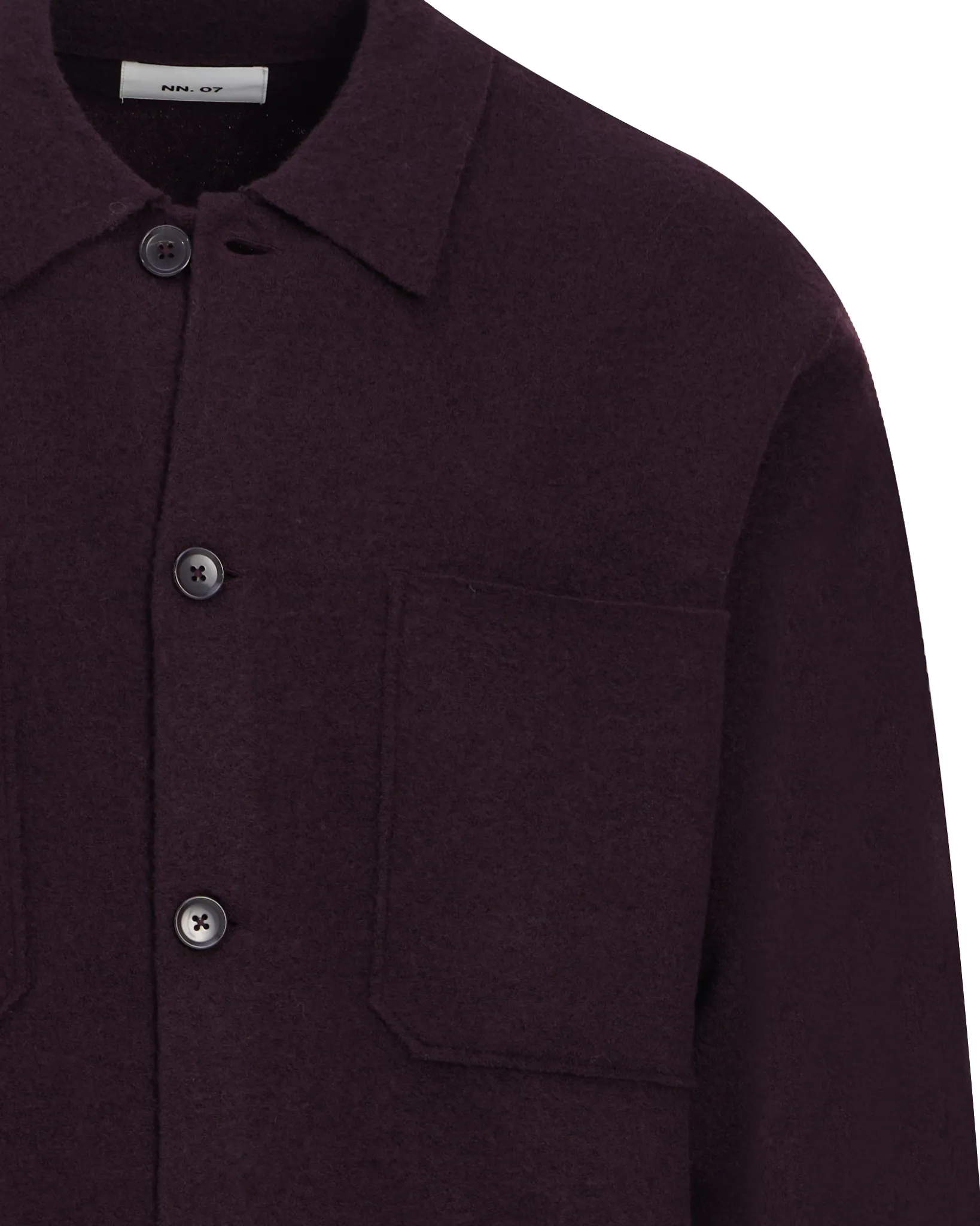 NN07 Jonas Overshirt Bordeaux 113455-001-L