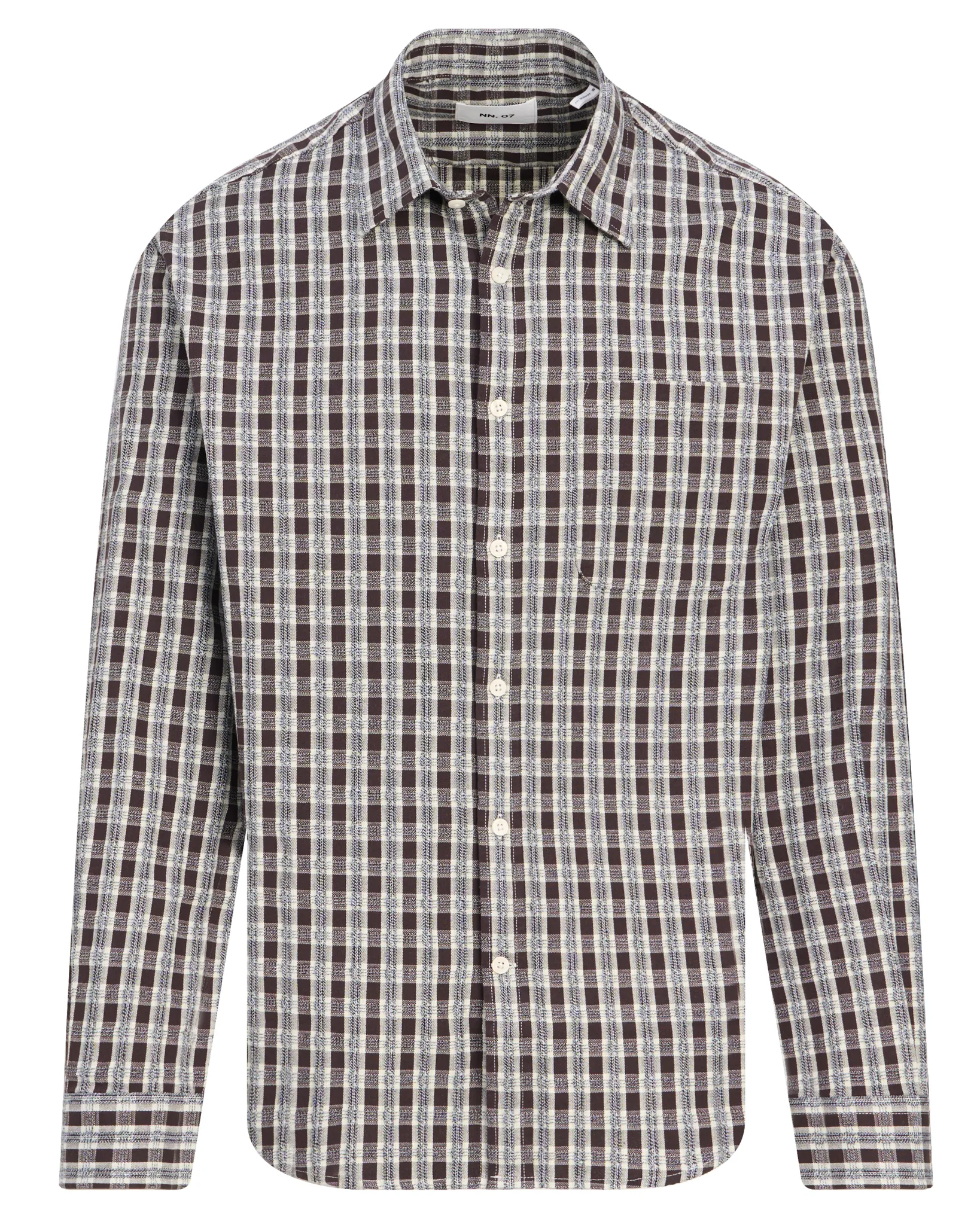 NN07 Deon Casual Overhemd Bruin 113460-001-L