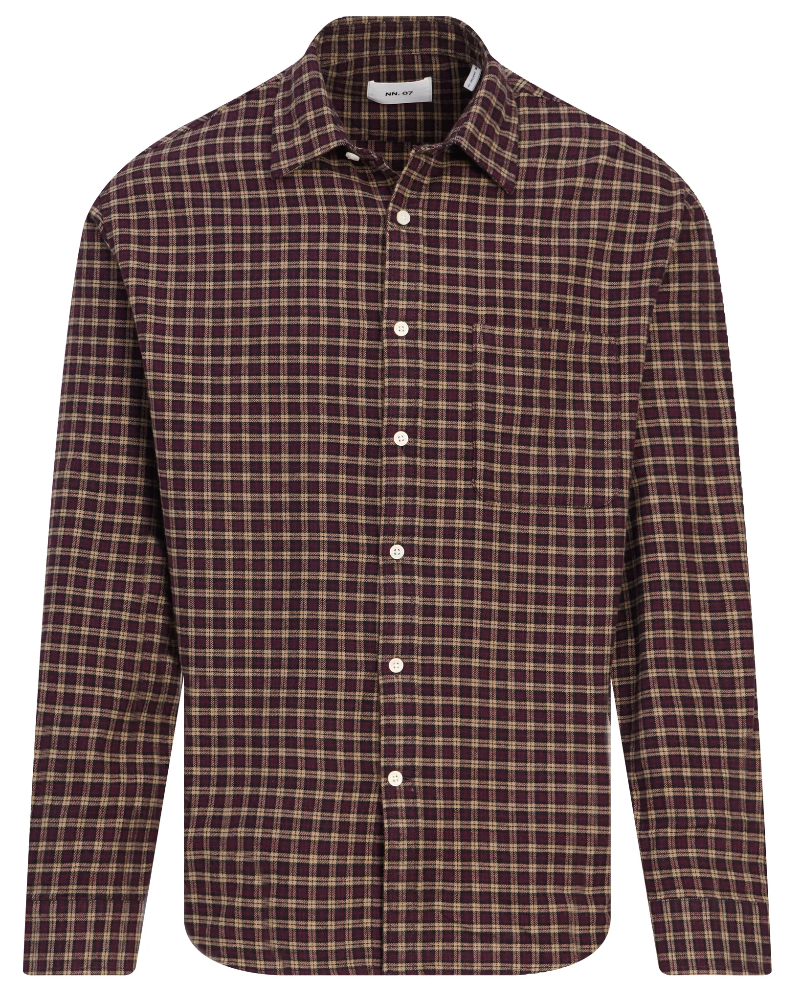 NN07 Deon Casual Overhemd Rood ruit 113462-001-L