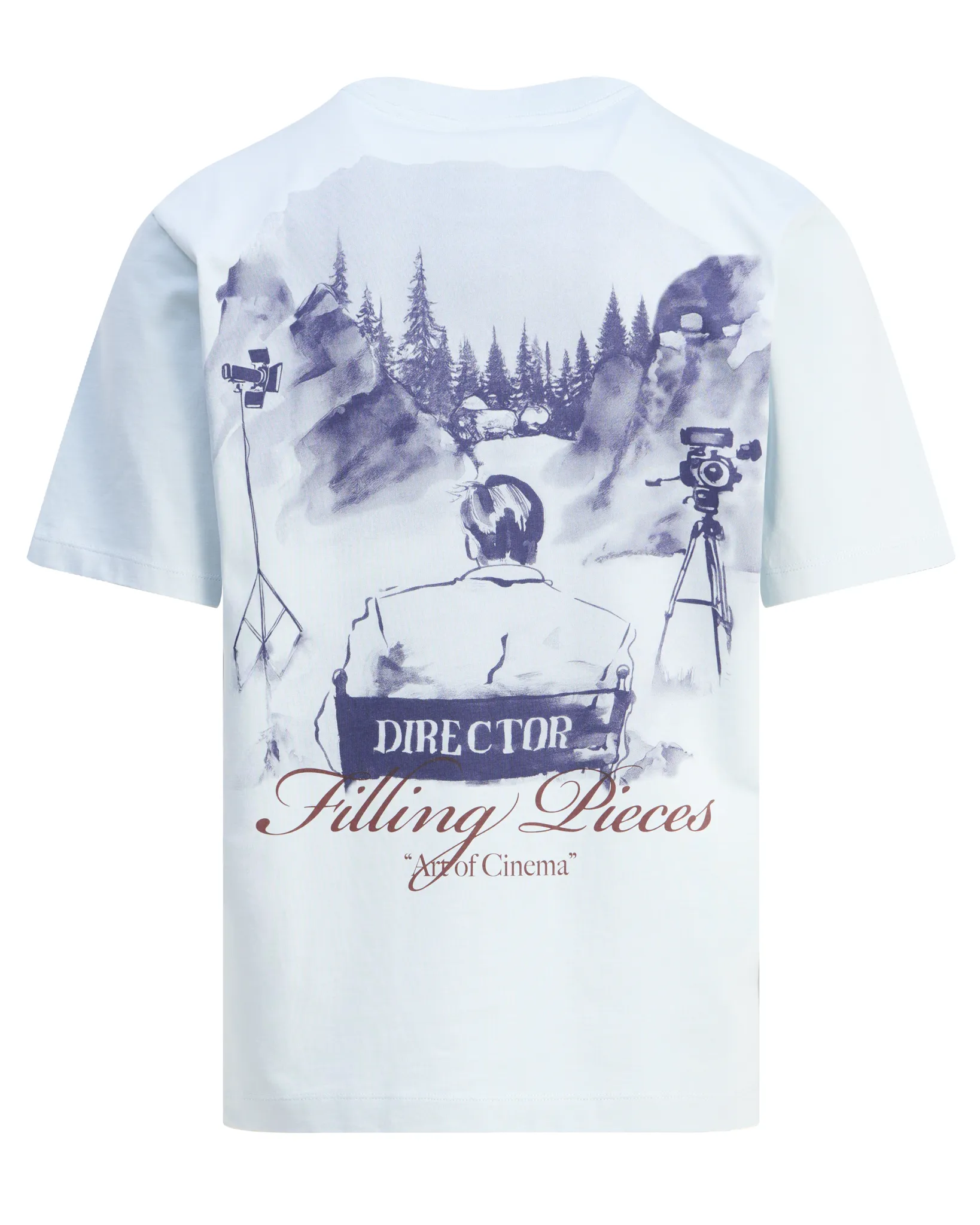 Filling Pieces Director T-shirt Blauw 113502-001-L