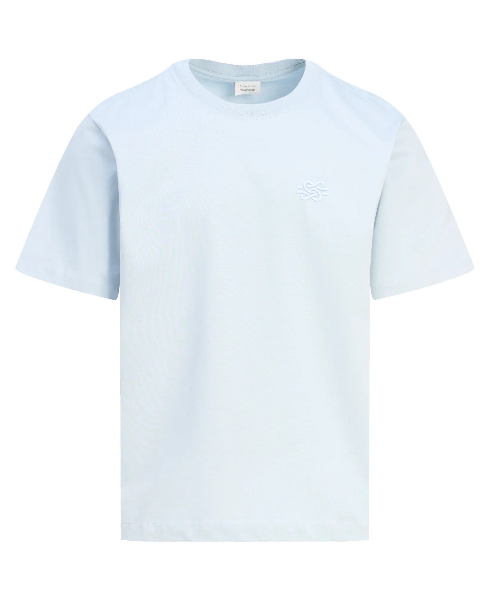 Filling Pieces Embroidered Knot T-shirt Blauw 113503-001-L