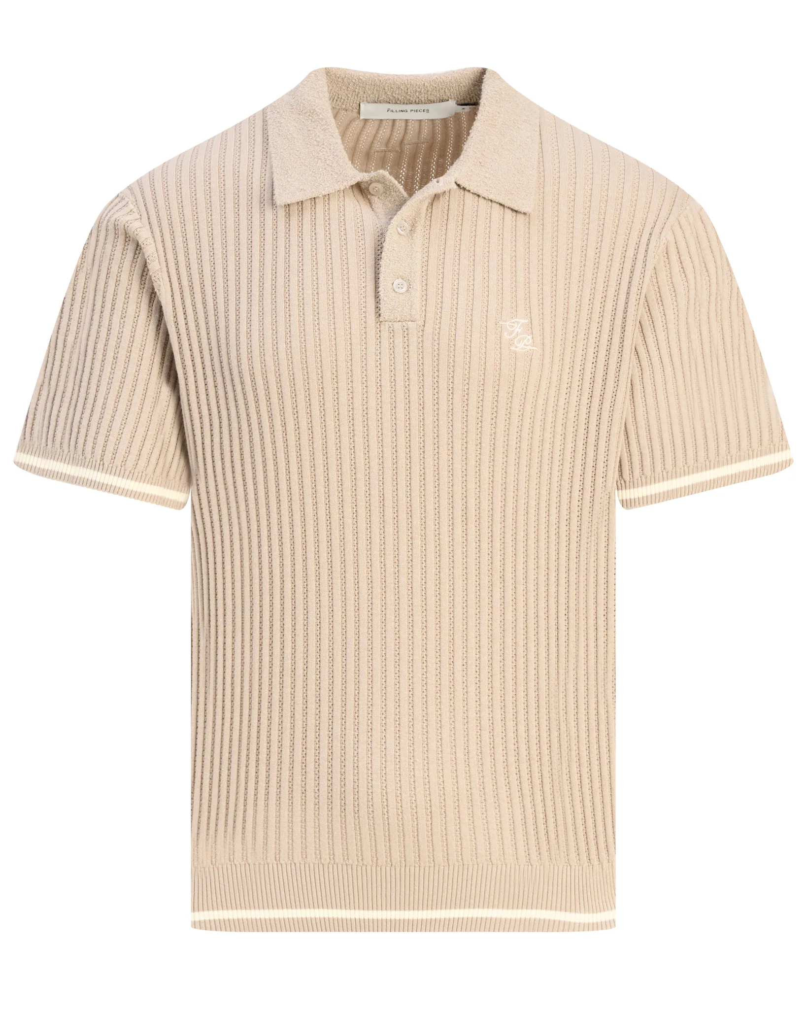 Filling Pieces Boucle Polo Grijs 113507-001-L