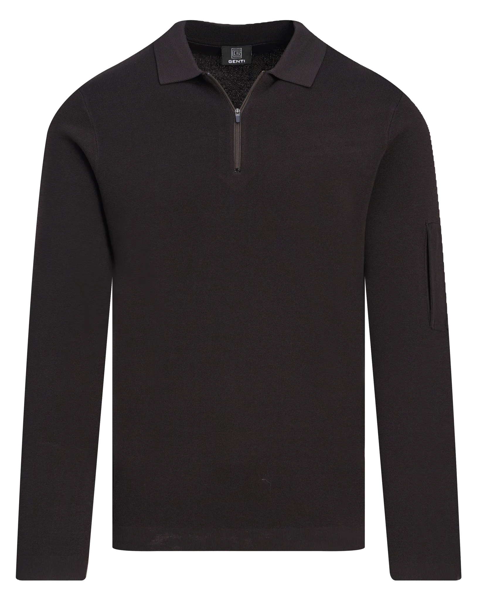 Genti Polo Donker bruin 113542-001-L