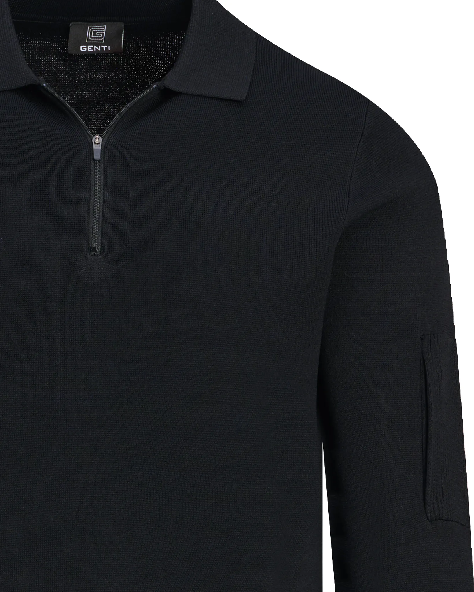Genti Polo Zwart 113543-001-L