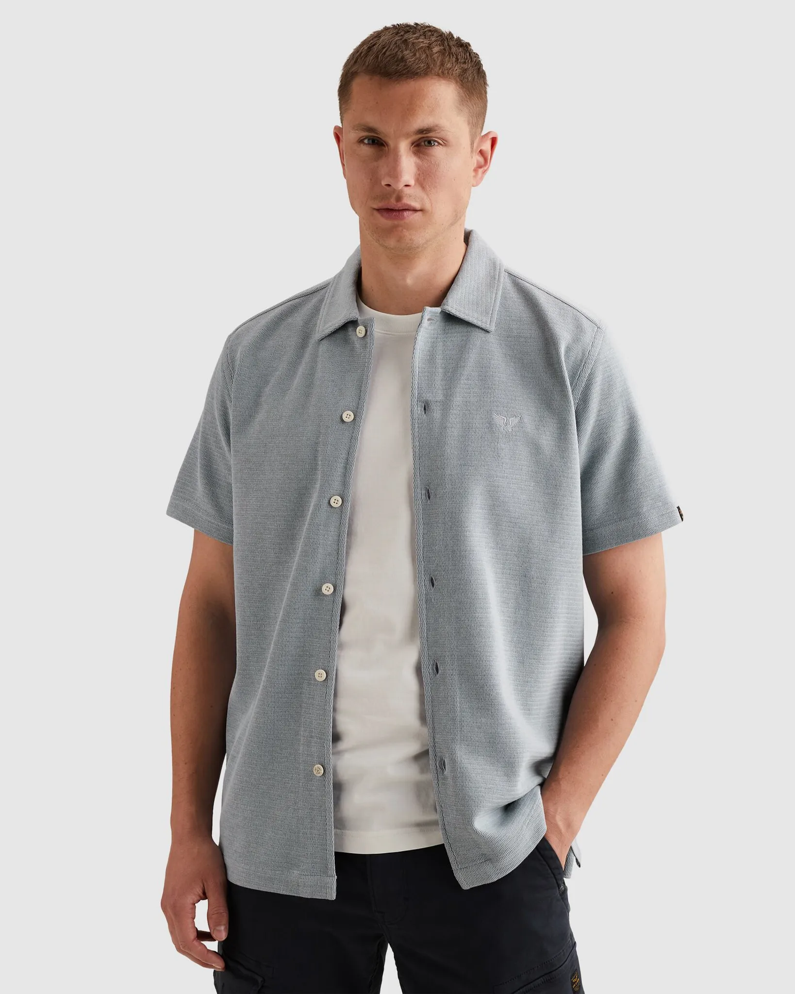 PME Legend Casual Overhemd Grijs 113604-001-L