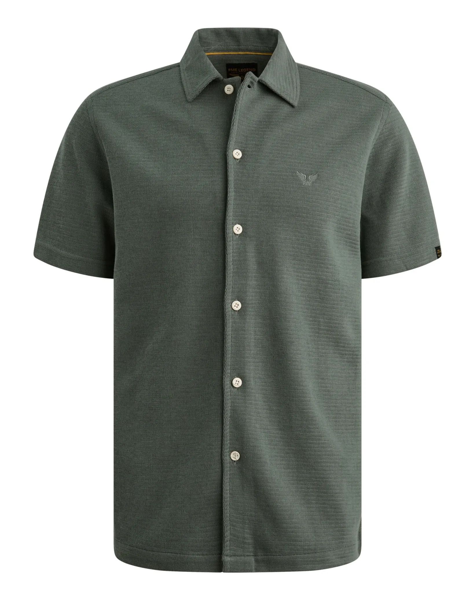 PME Legend Casual Overhemd Groen 113605-001-L