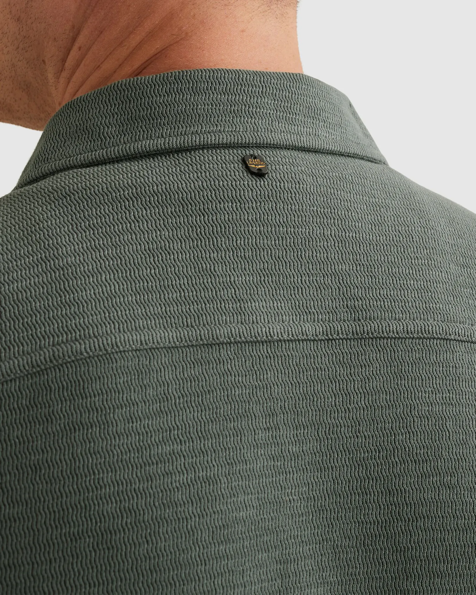 PME Legend Casual Overhemd Groen 113605-001-L
