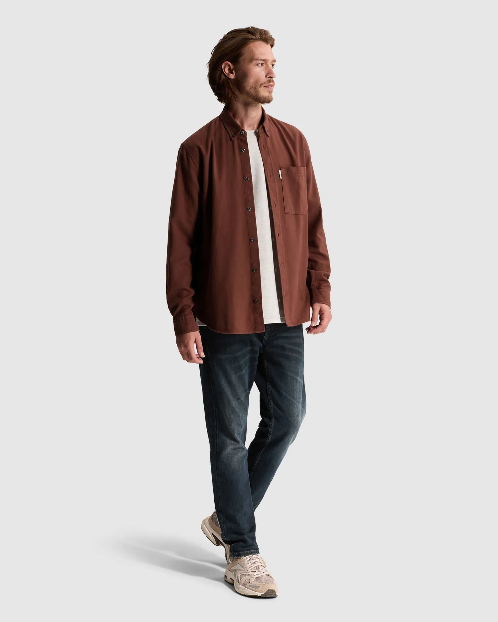 Cast Iron Casual overhemd Bruin 113635-001-L