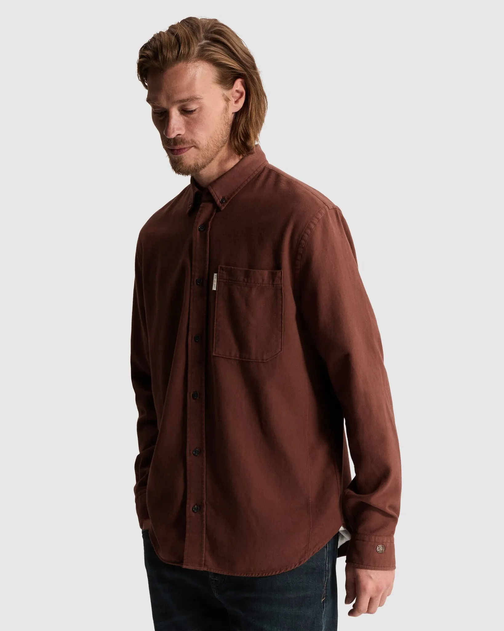 Cast Iron Casual overhemd Bruin 113635-001-L