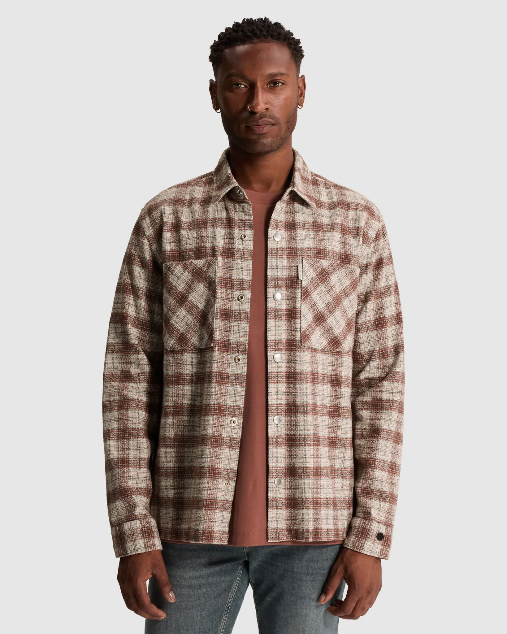Cast Iron Casual overhemd Rood 113636-001-L