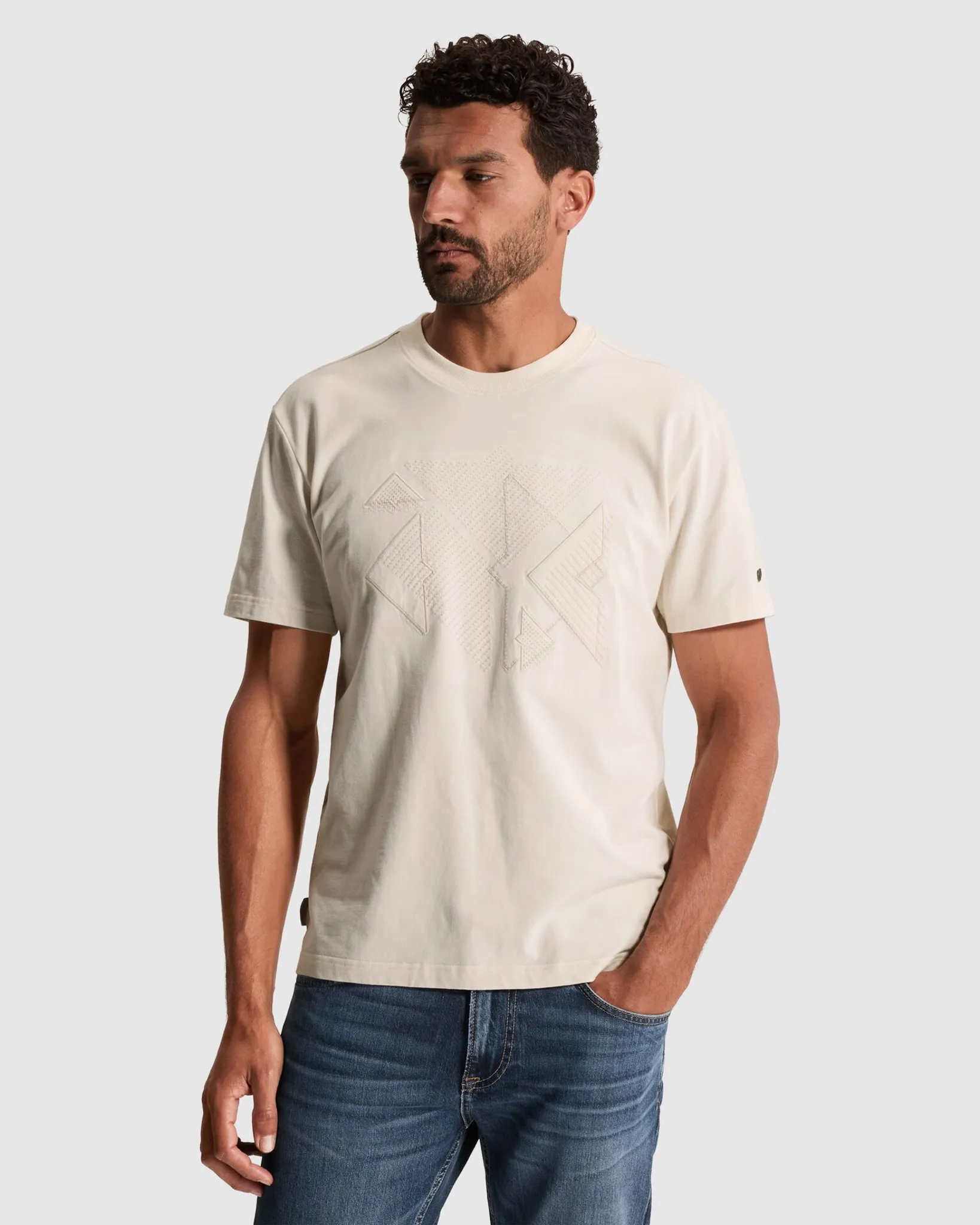 Cast Iron T-shirt Wit 113642-001-L