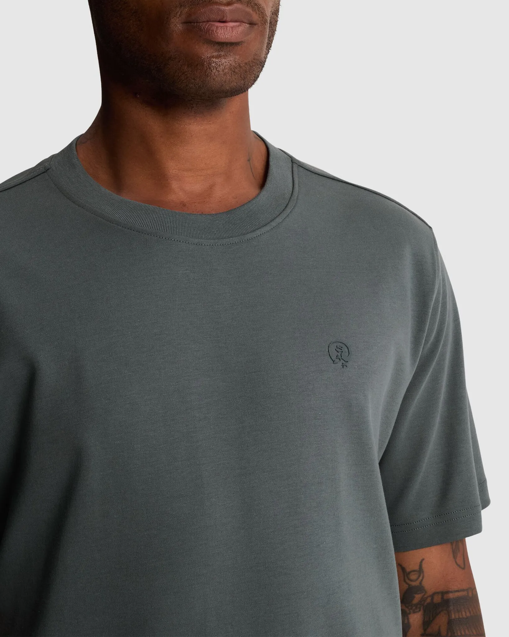 Cast Iron T-shirt Antraciet 113651-001-L