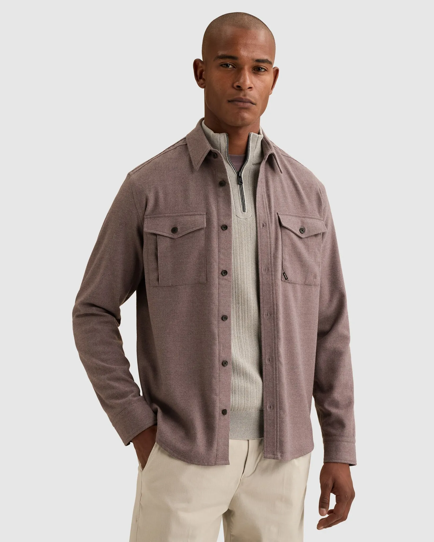 Vanguard Casual overhemd Donker grijs 113656-001-L