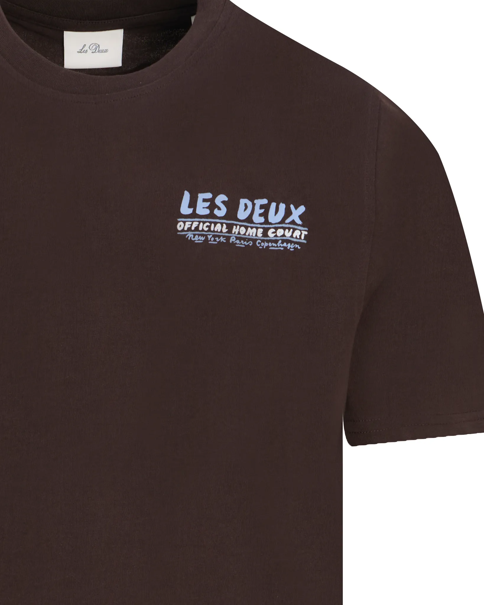 Les Deux Record T-shirt Bruin 113778-001-L