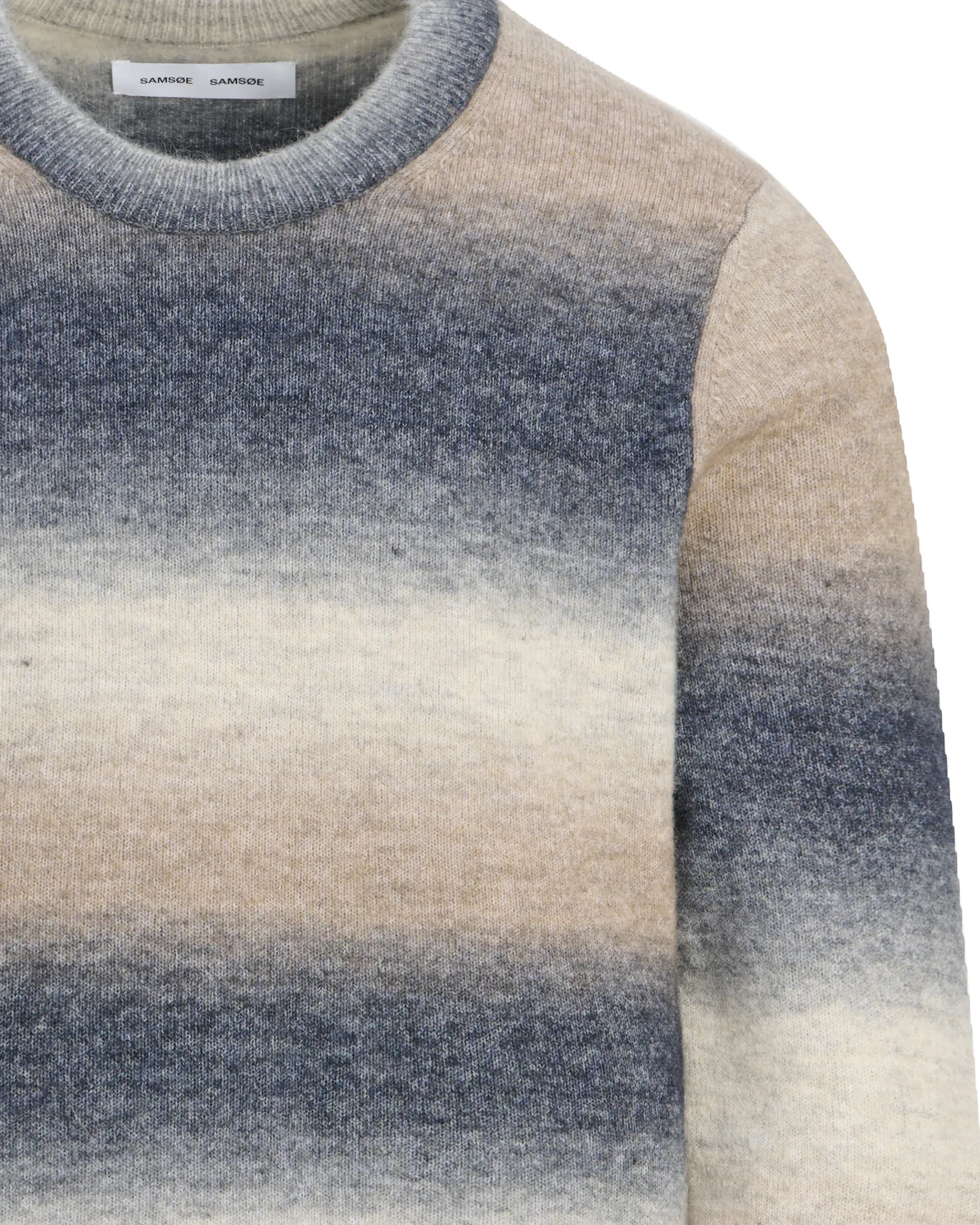 Samsoe & Samsoe Aiden Trui Ronde hals Blauw streep 113787-001-L