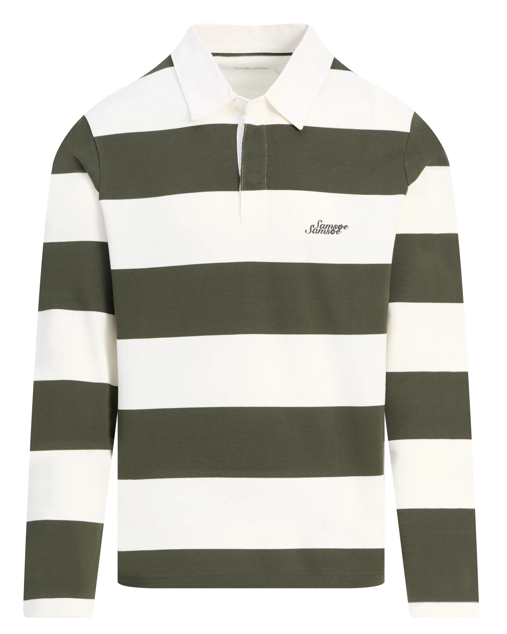 Samsoe & Samsoe Sakevin Rugby Groen streep 113798-001-L