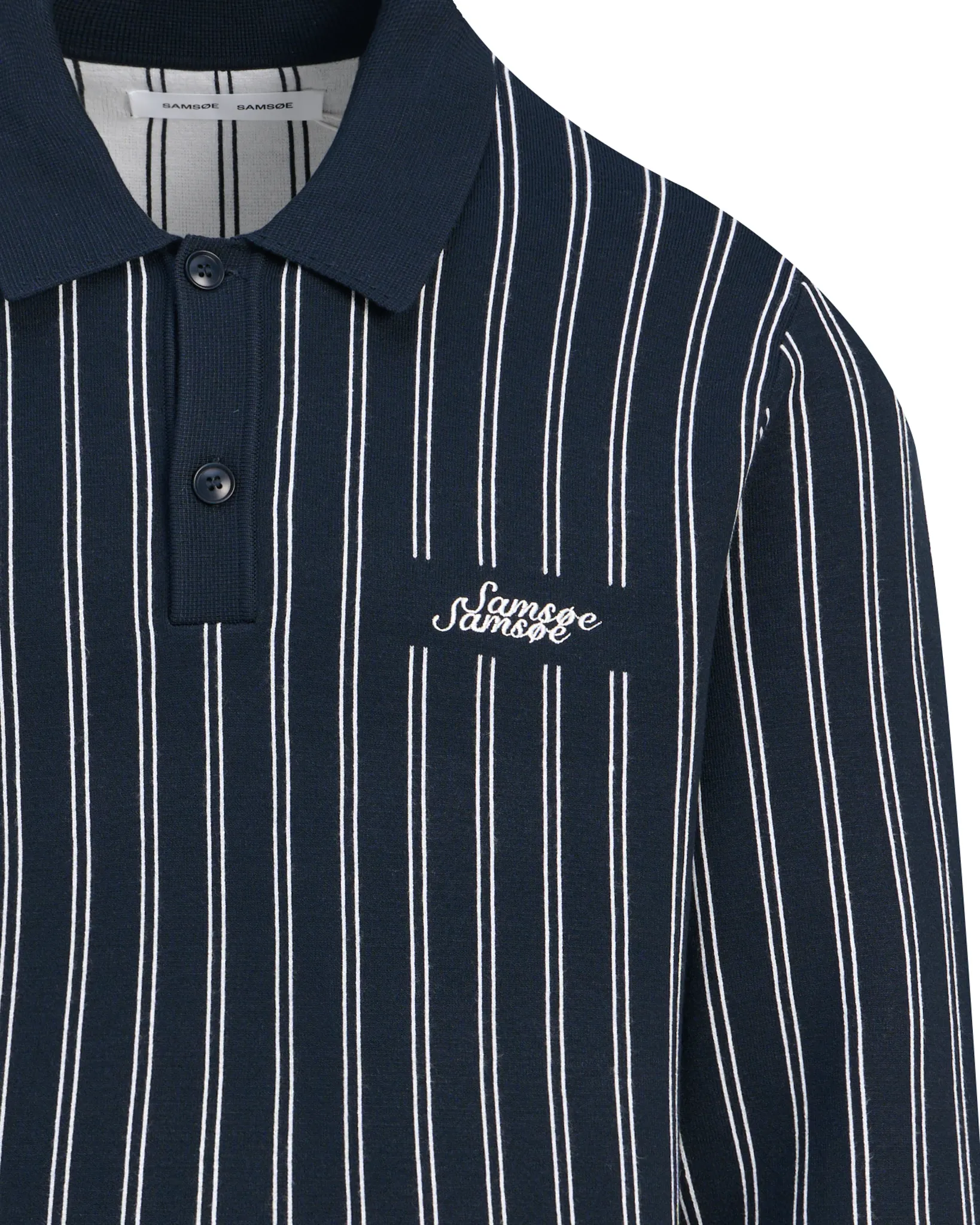 Samsoe & Samsoe Samatt Polo Blauw streep 113799-001-L