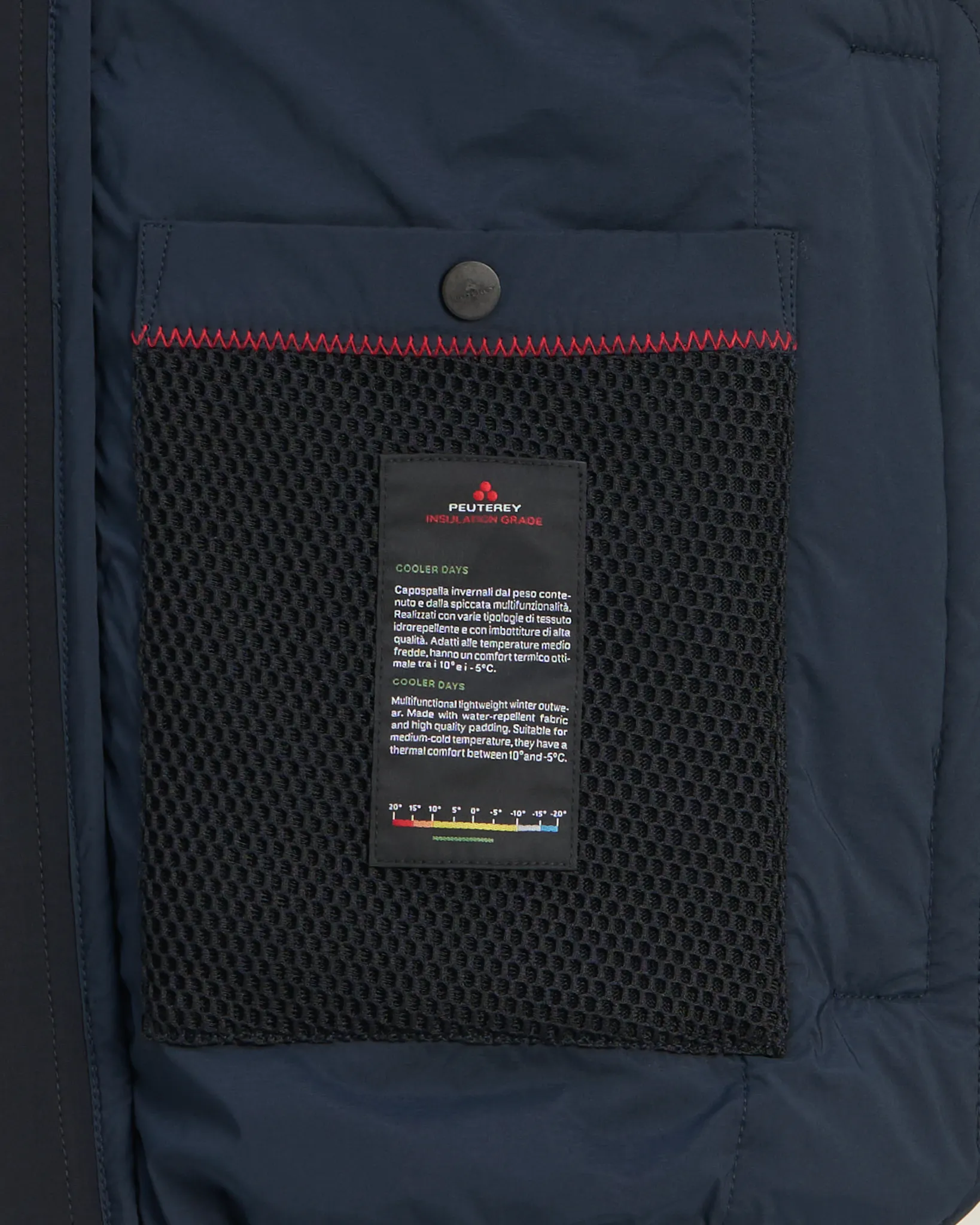 Peuterey Holzer Gewatteerde Jas Donker blauw 113851-001-L