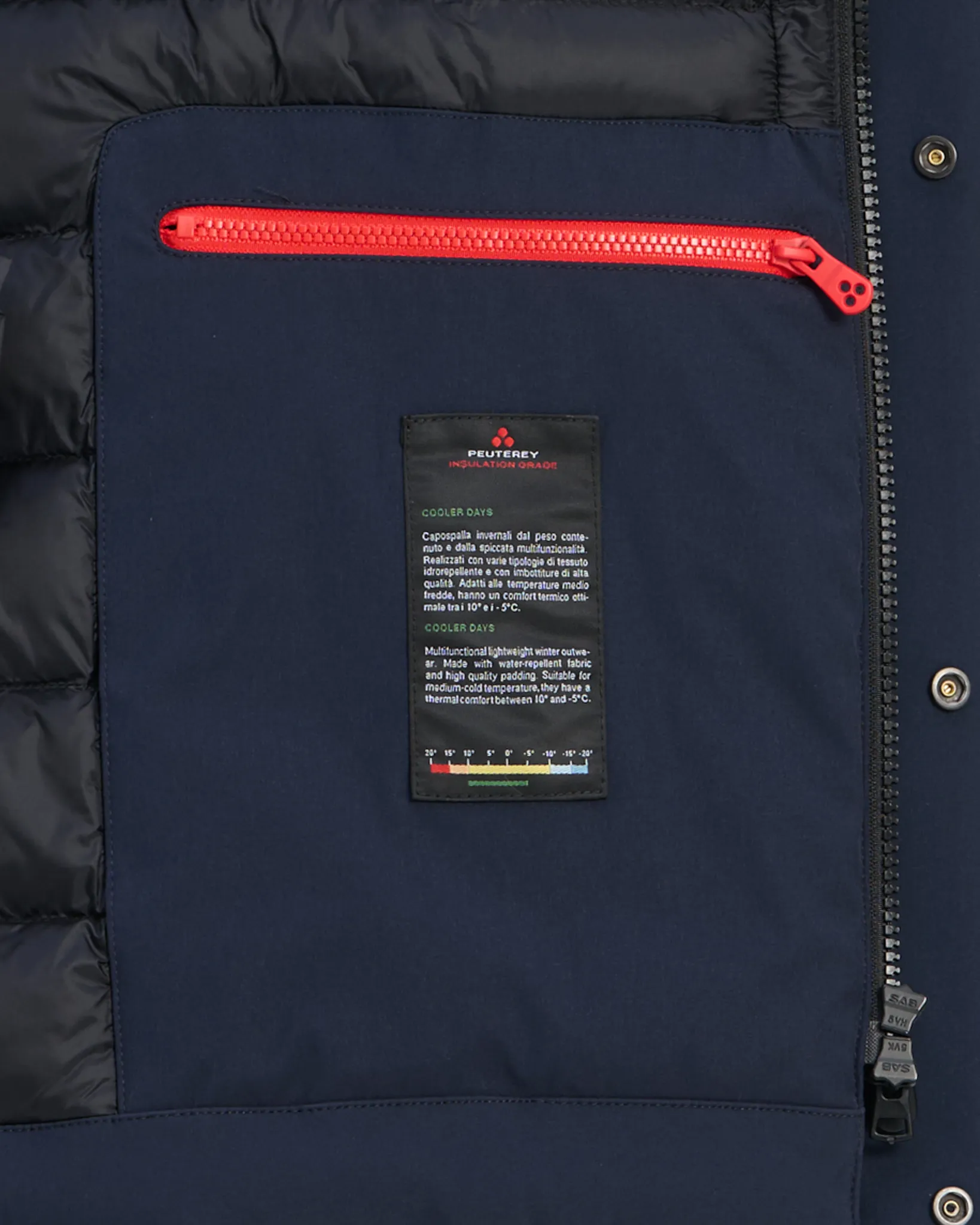 Peuterey Peebles Gewatteerde Jas Donker blauw 113857-001-L