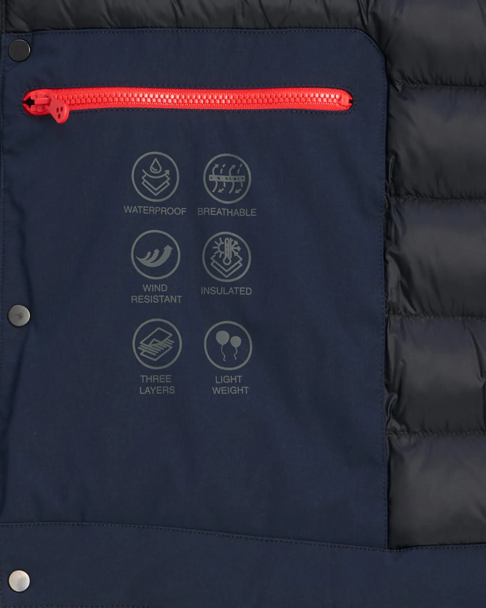 Peuterey Peebles Gewatteerde Jas Donker blauw 113857-001-L