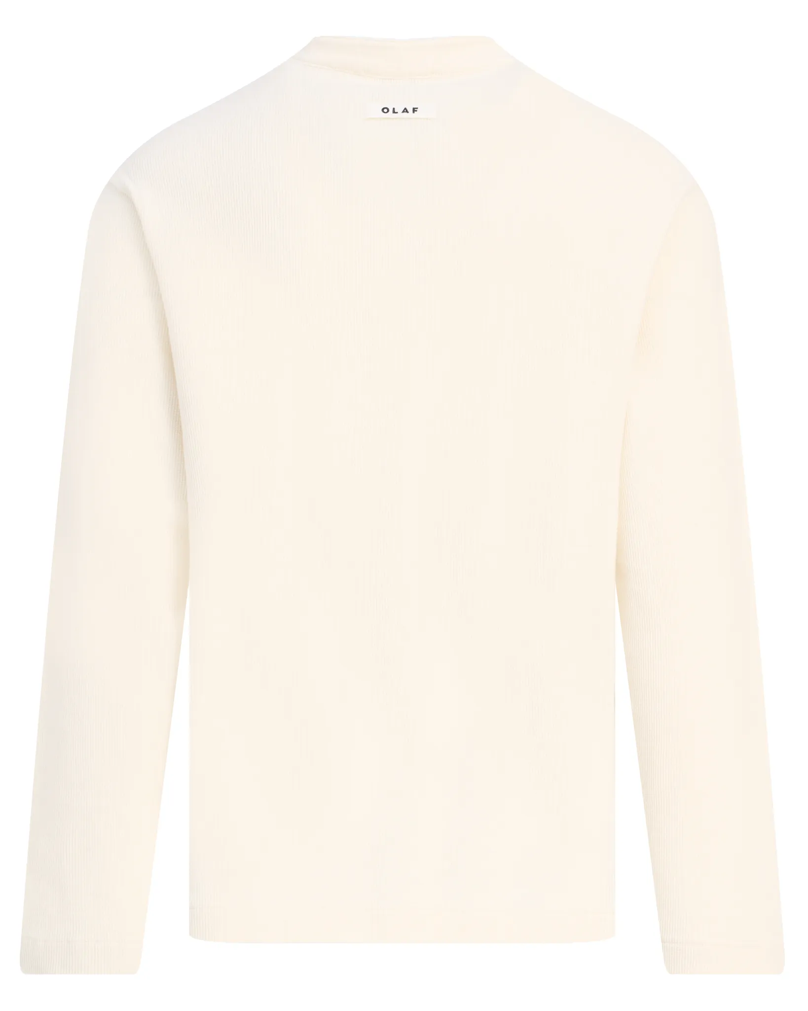 OLAF Waffle Henley T-shirt Off white 113931-001-L