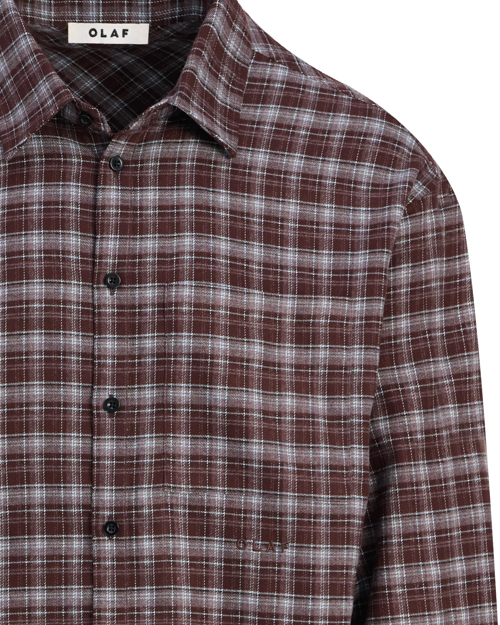 OLAF Flannel Boxy Overhemd Bruin ruit 113936-001-L