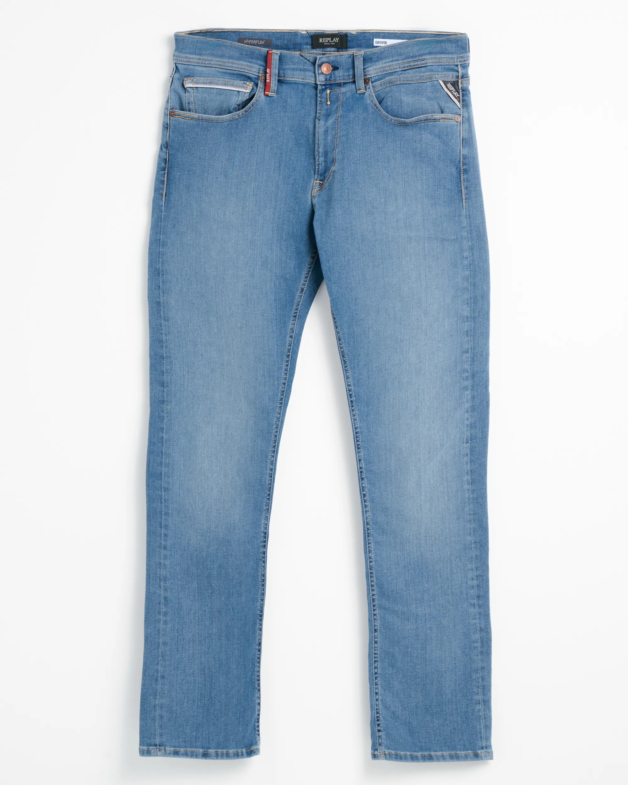 Replay Grover Hyperflex Jeans Blauw 114091-001-29/32
