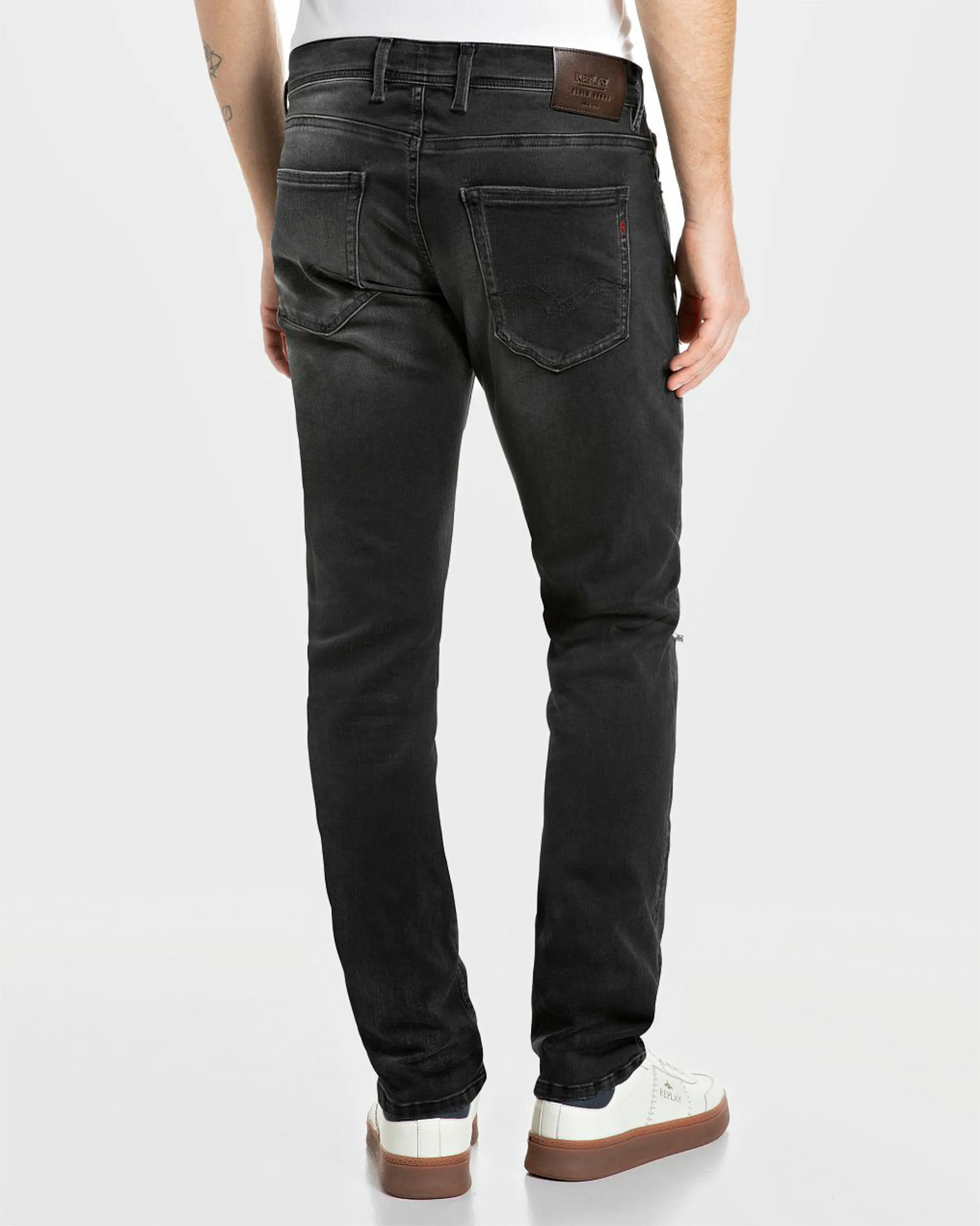 Replay Grover Hyperflex Jeans Donker grijs 114099-001-32/32