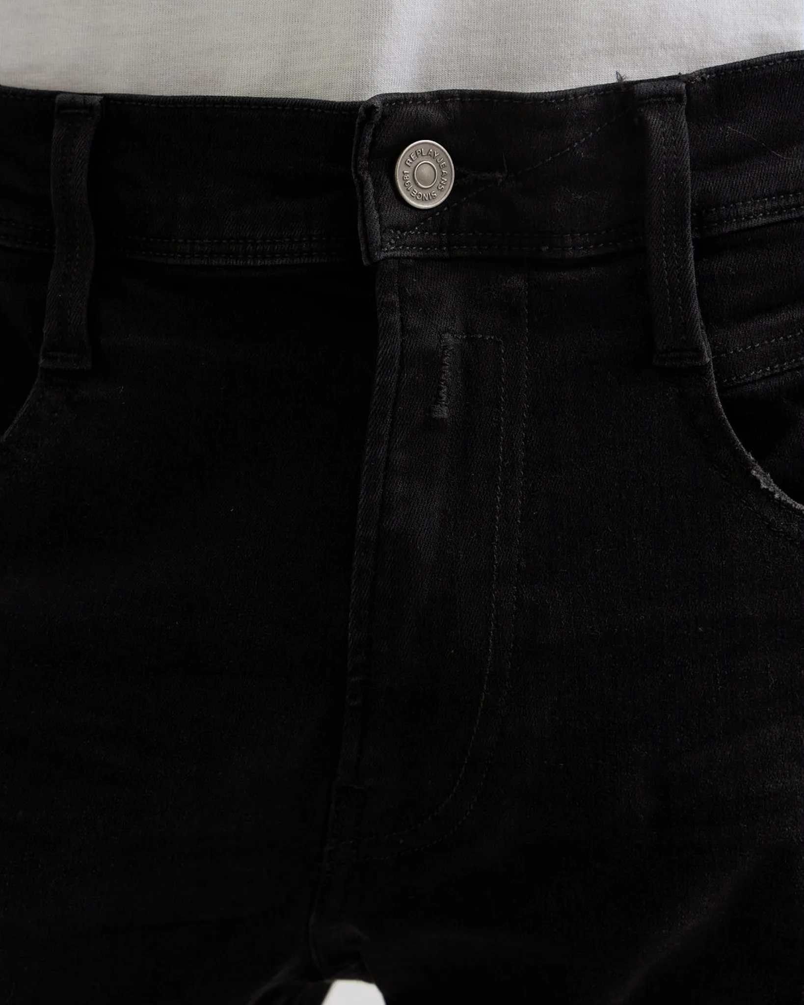 Replay Anbass Hyperflex Jeans Zwart 114101-001-32/32