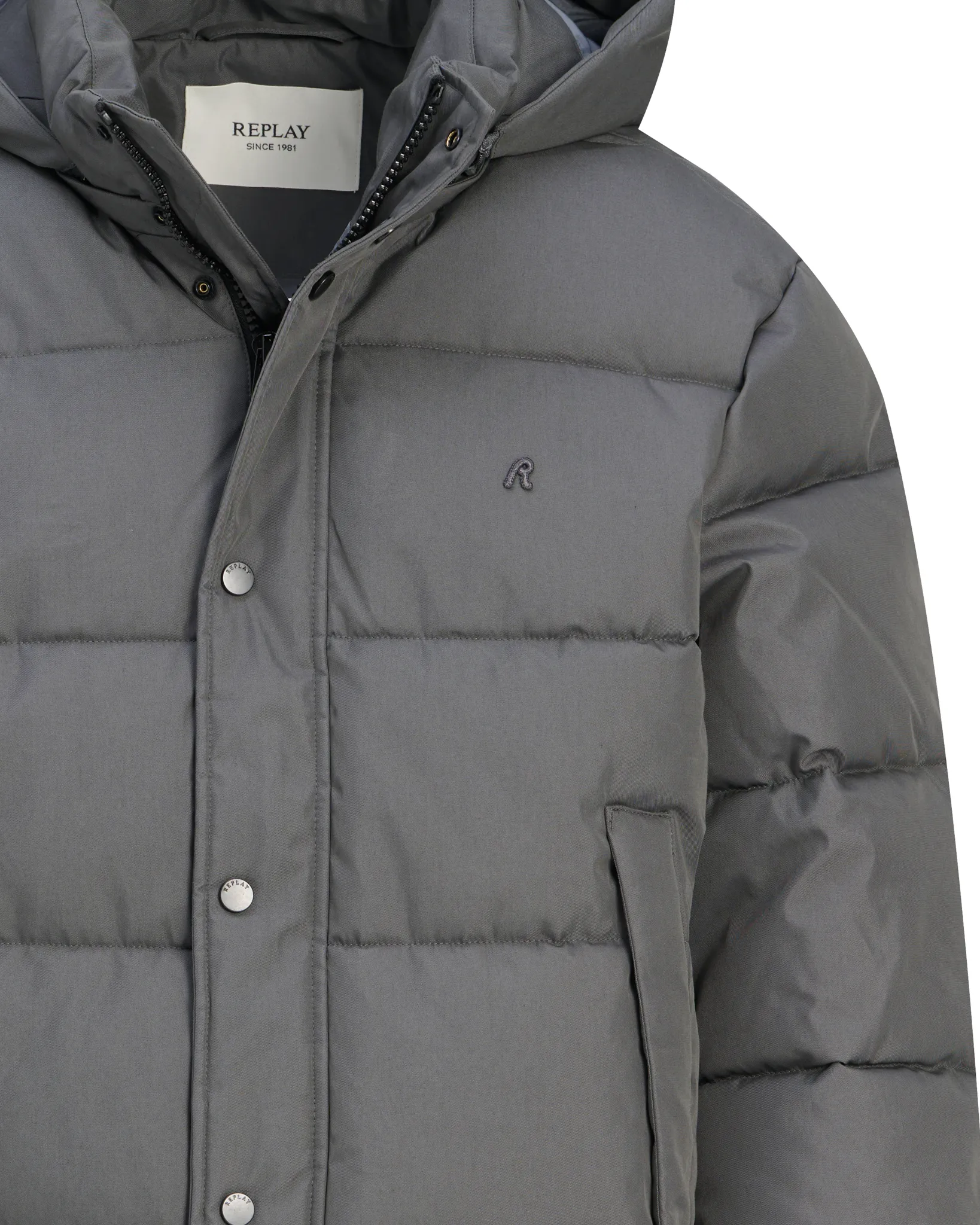 Replay Overshirt Grijs 114106-001-L
