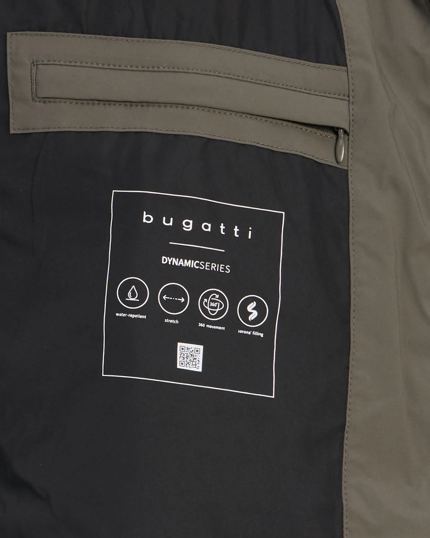 Bugatti clothing Gewatteerde jas Groen 114159-001-48