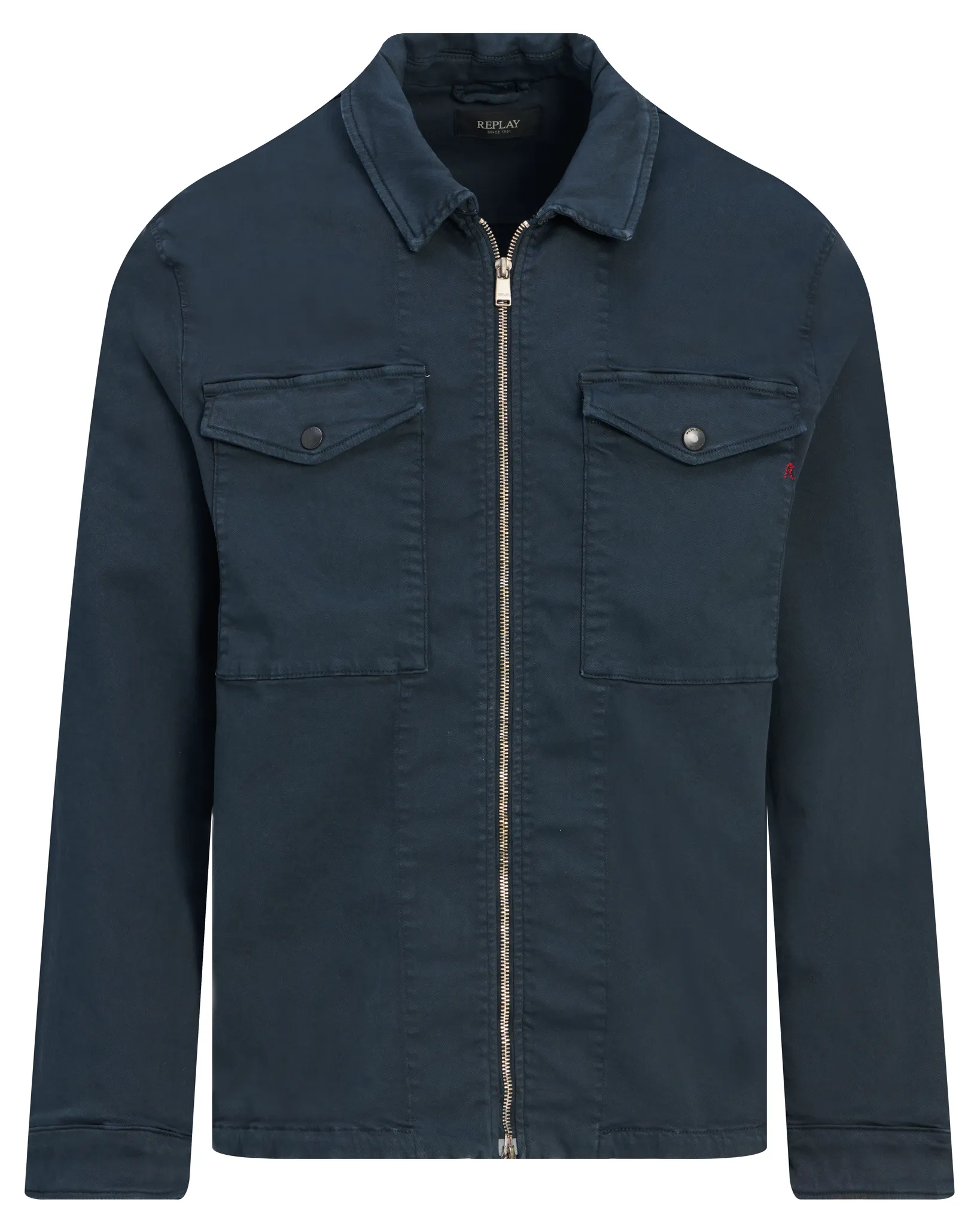 Replay Hyperflex Overshirt Blauw 114168-001-L