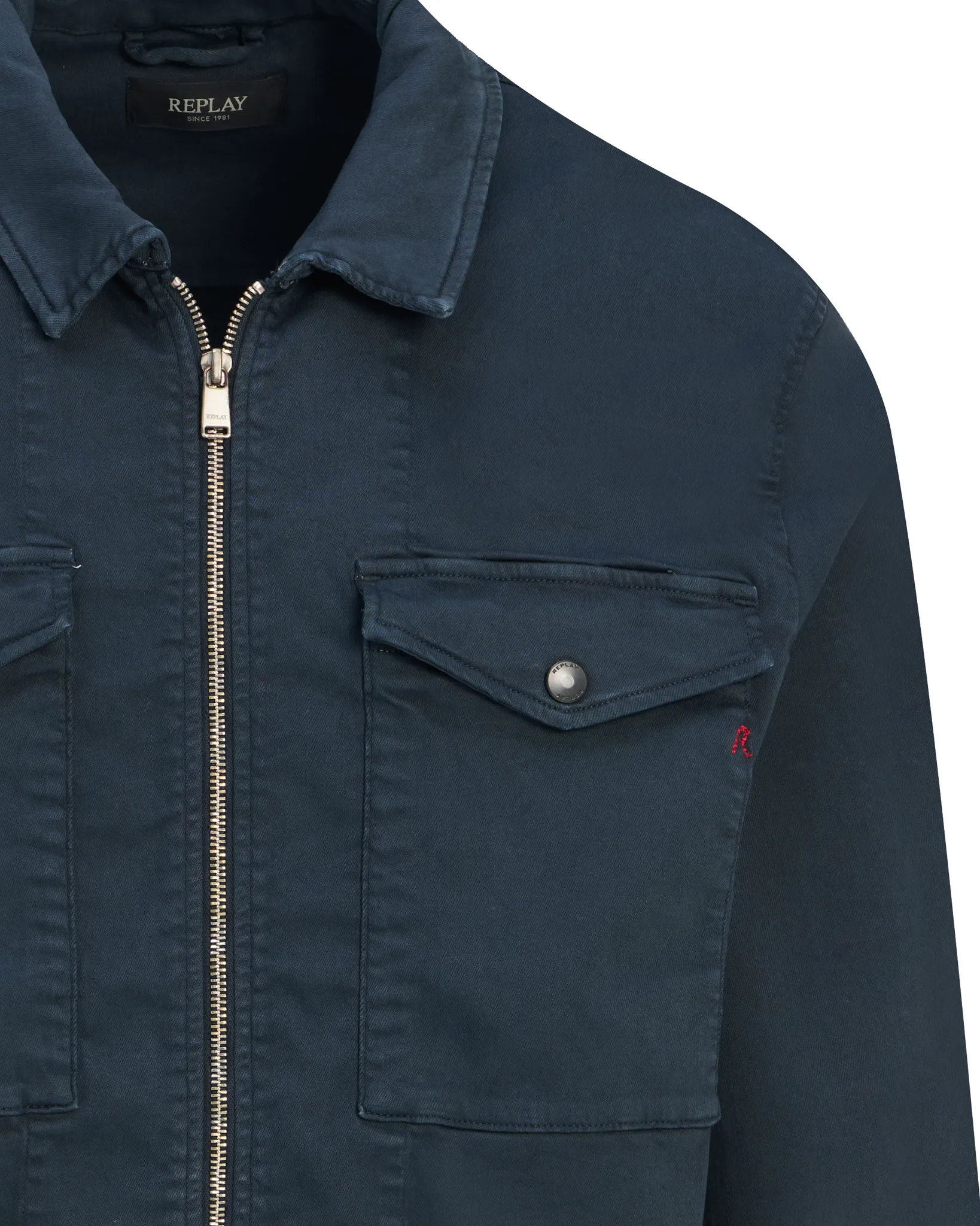 Replay Hyperflex Overshirt Blauw 114168-001-L