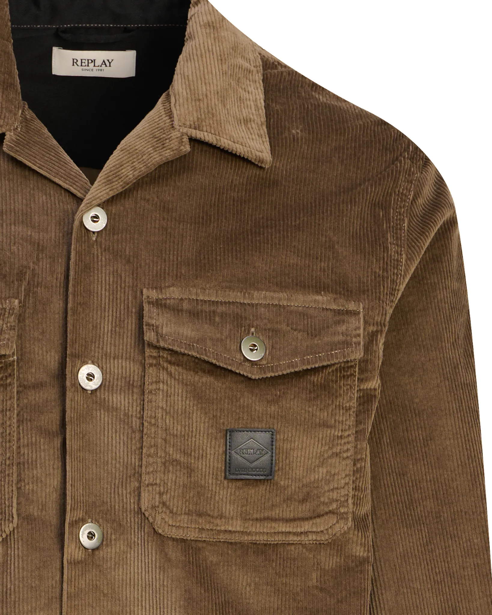 Replay Casual overhemd Bruin 114172-001-L