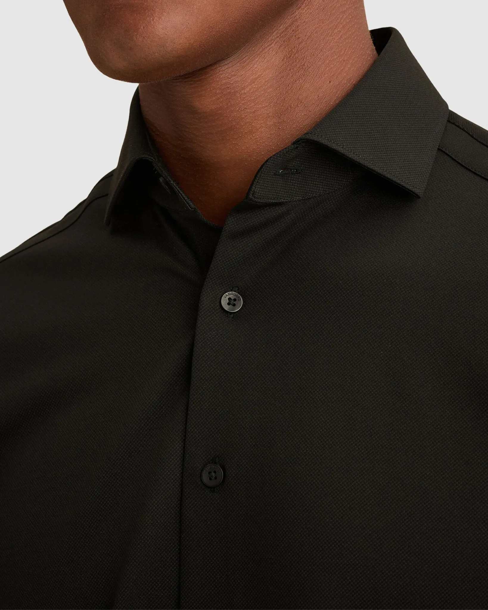 Vanguard Casual overhemd Zwart 114201-001-L