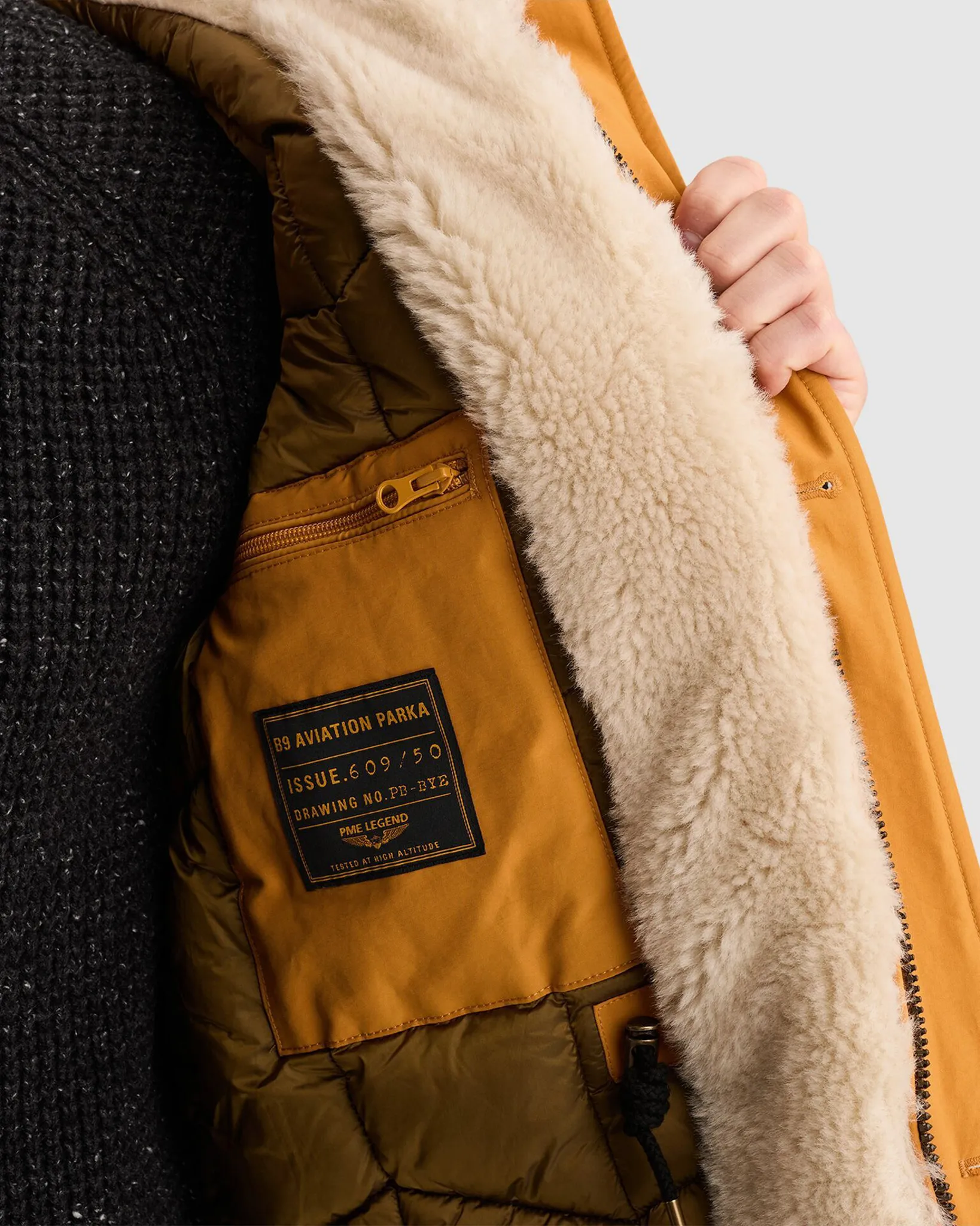 PME Legend B9 Aviation Parka Geel 114206-001-L