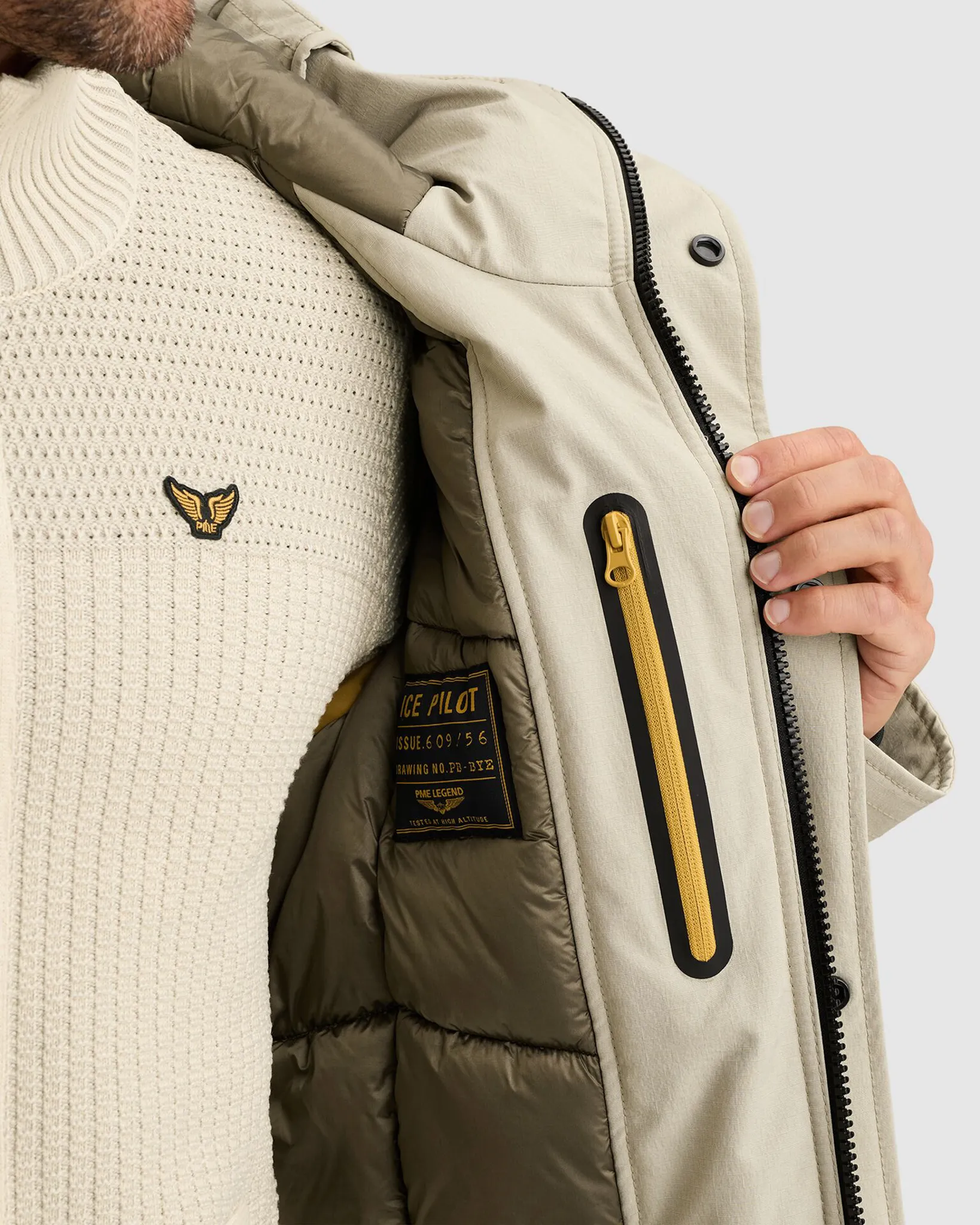 PME Legend Ice Pilot Parka Sand 114211-001-L