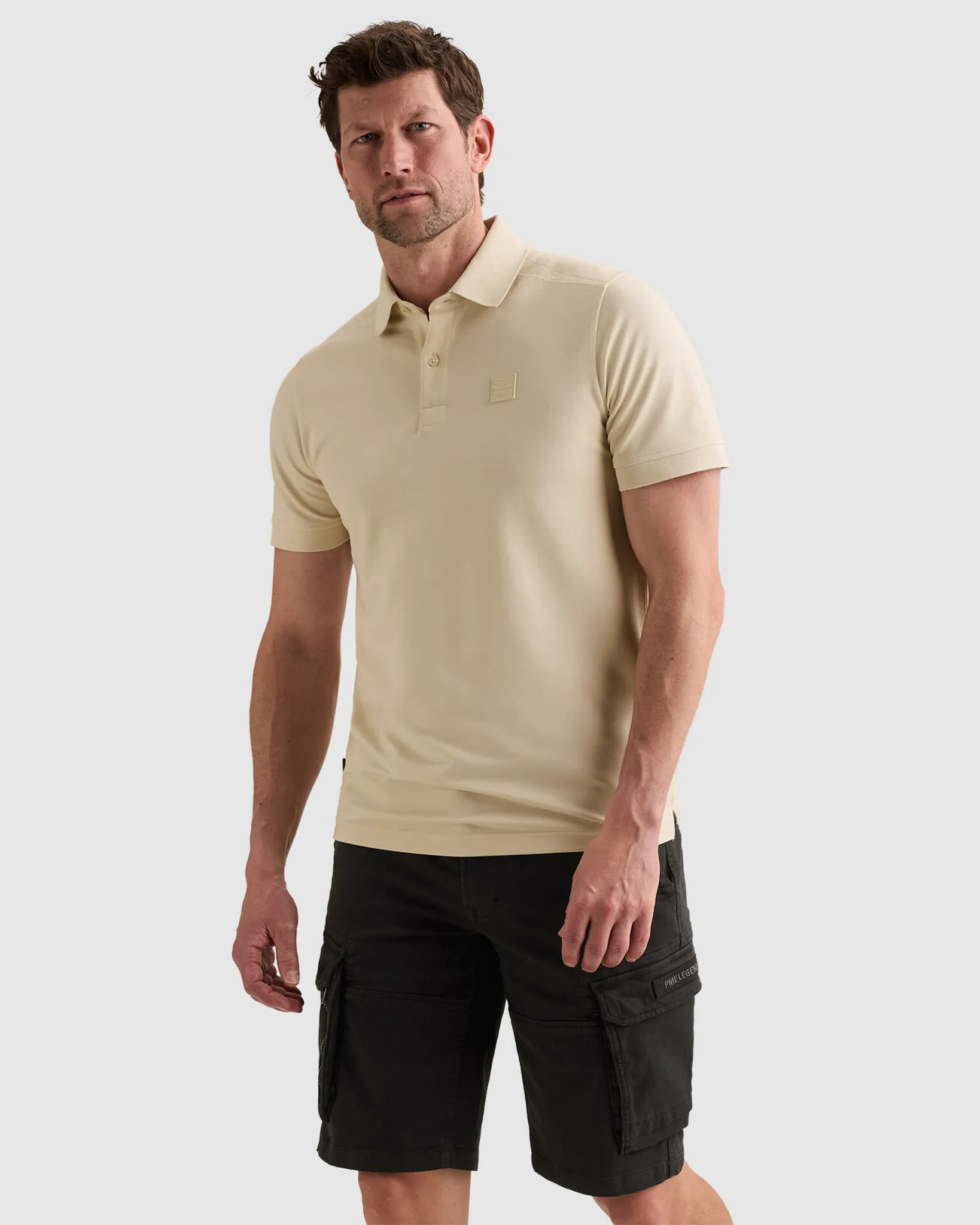 PME Legend Polo Korte mouw Wit 114274-001-L