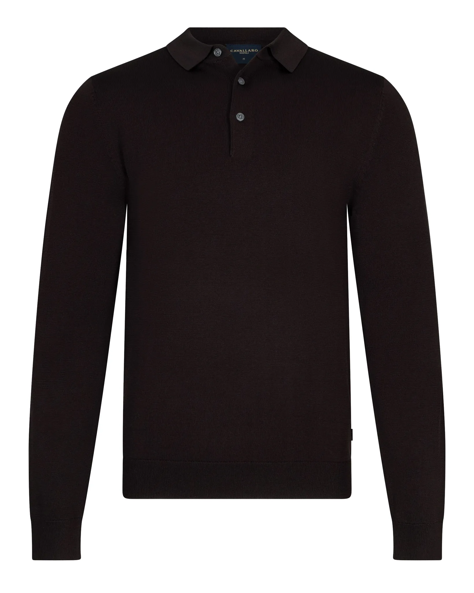 Cavallaro Polo lange mouw Milacio Bruin 114303-001-L
