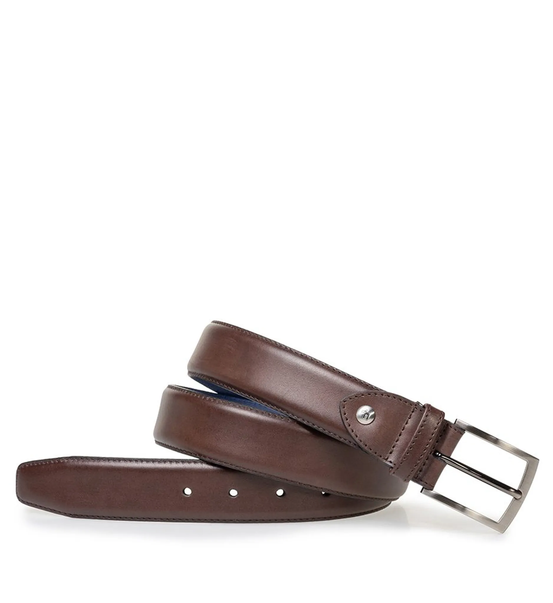 Floris van Bommel Geklede riem Donker bruin 114420-001-115