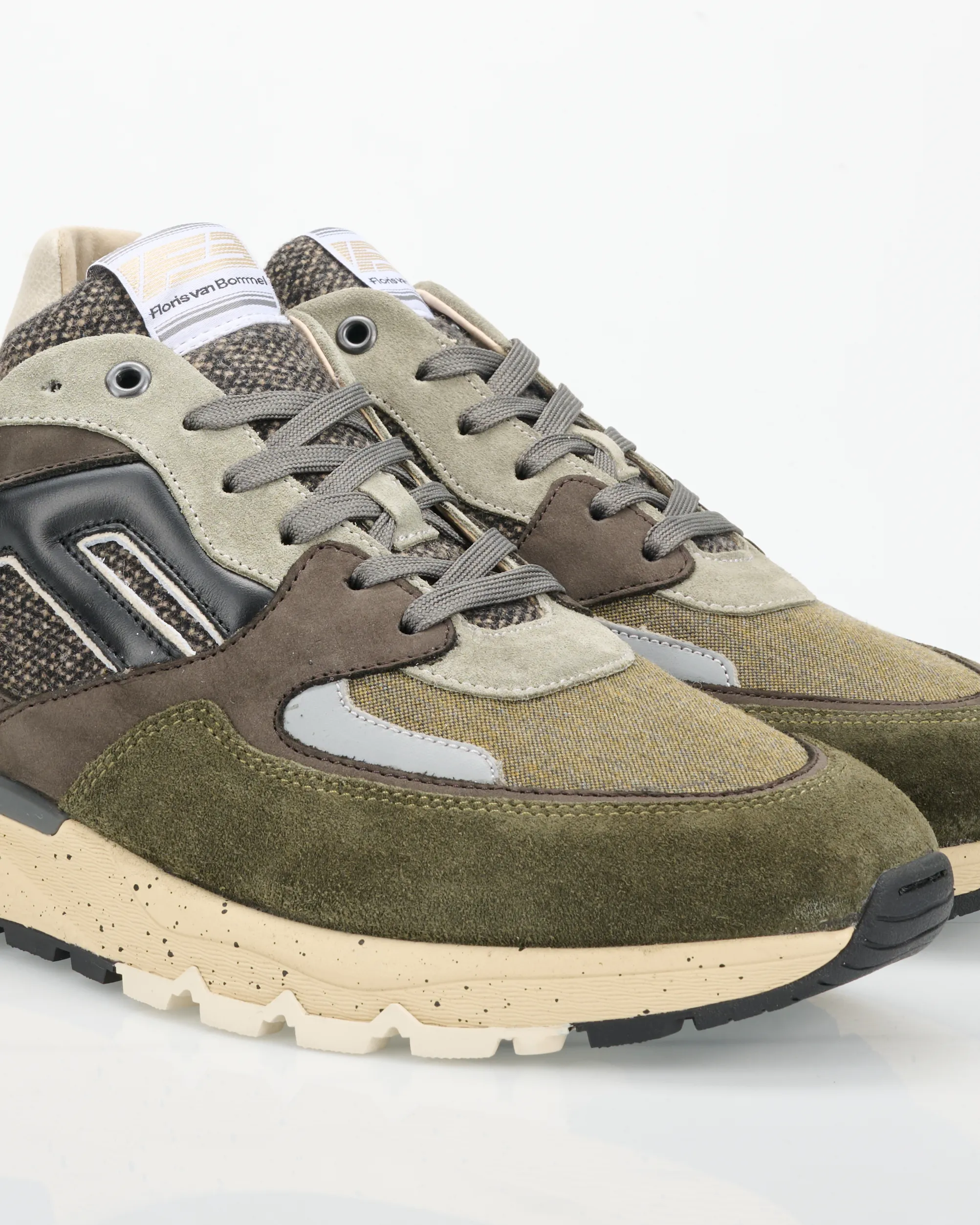 Floris van Bommel Sneakers De Treener Donker bruin 114424-001-10